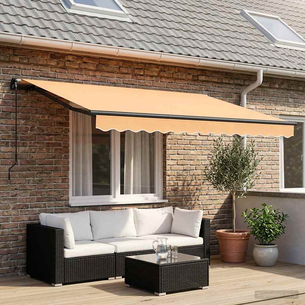 Povlačivi tende Pijesak 300 x 250 cm Poliester i aluminij