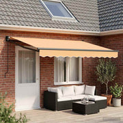 Povlačivi tende Pijesak 4,5 × 3 m 100% Poliester i Aluminij