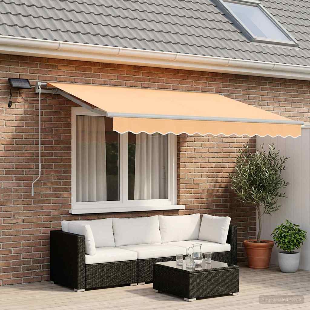 Povlačivi tende Pijesak 300 x 250 cm Tkanina i Aluminij