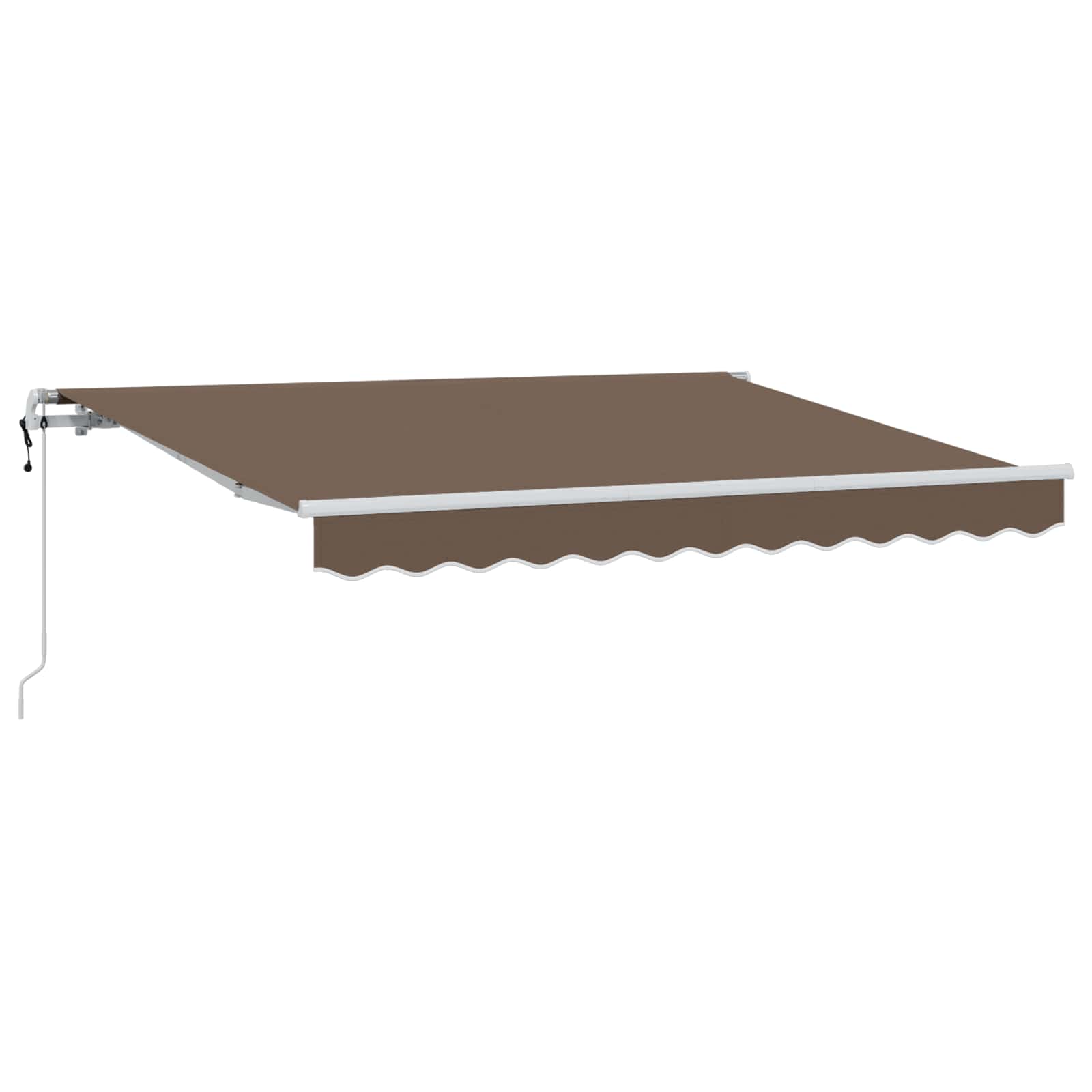 Povlačivi tende Sivosmeđa 300 x 250 cm Tkanina i Aluminij
