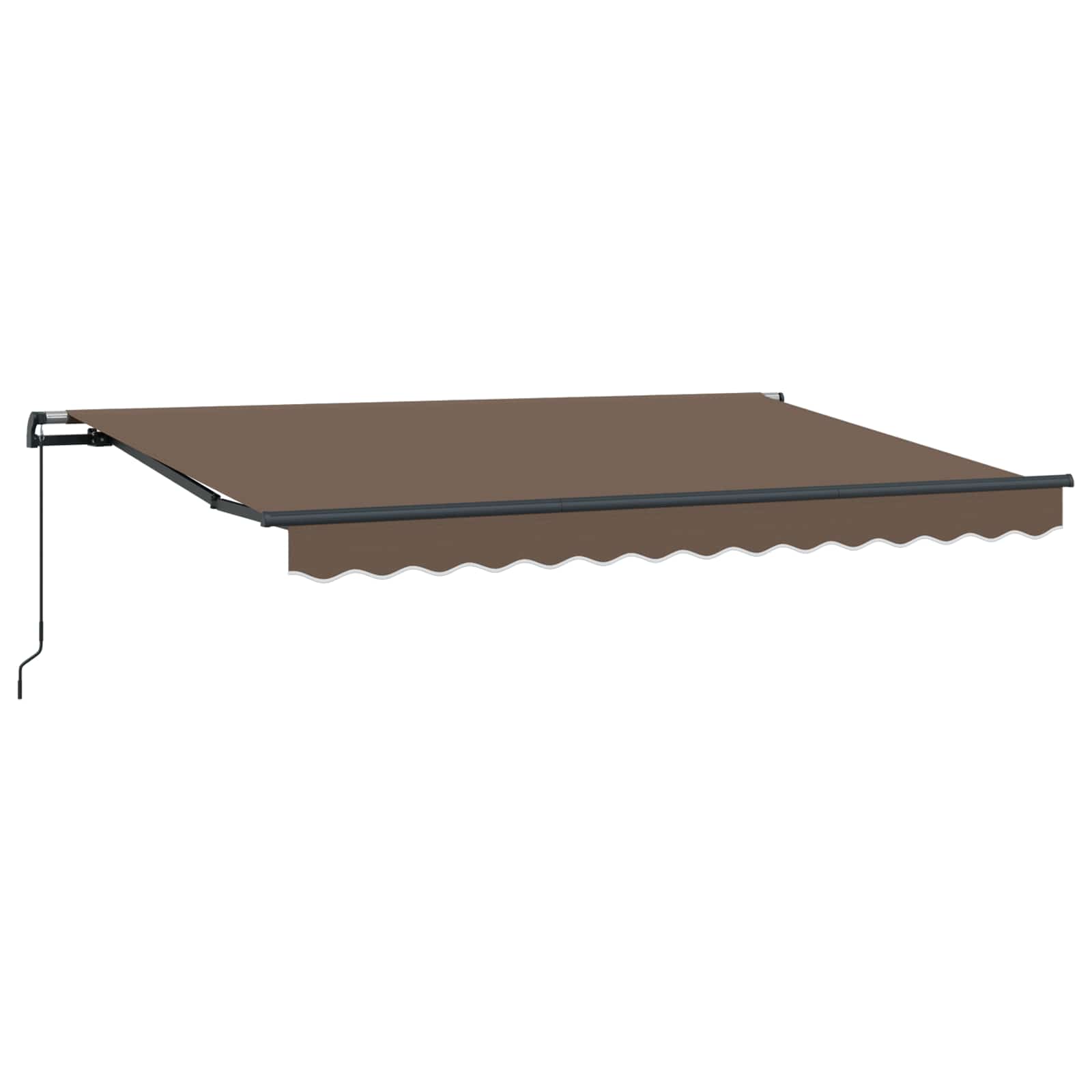 Povlačivi tende Sivosmeđa 300 x 250 cm Poliester i aluminij