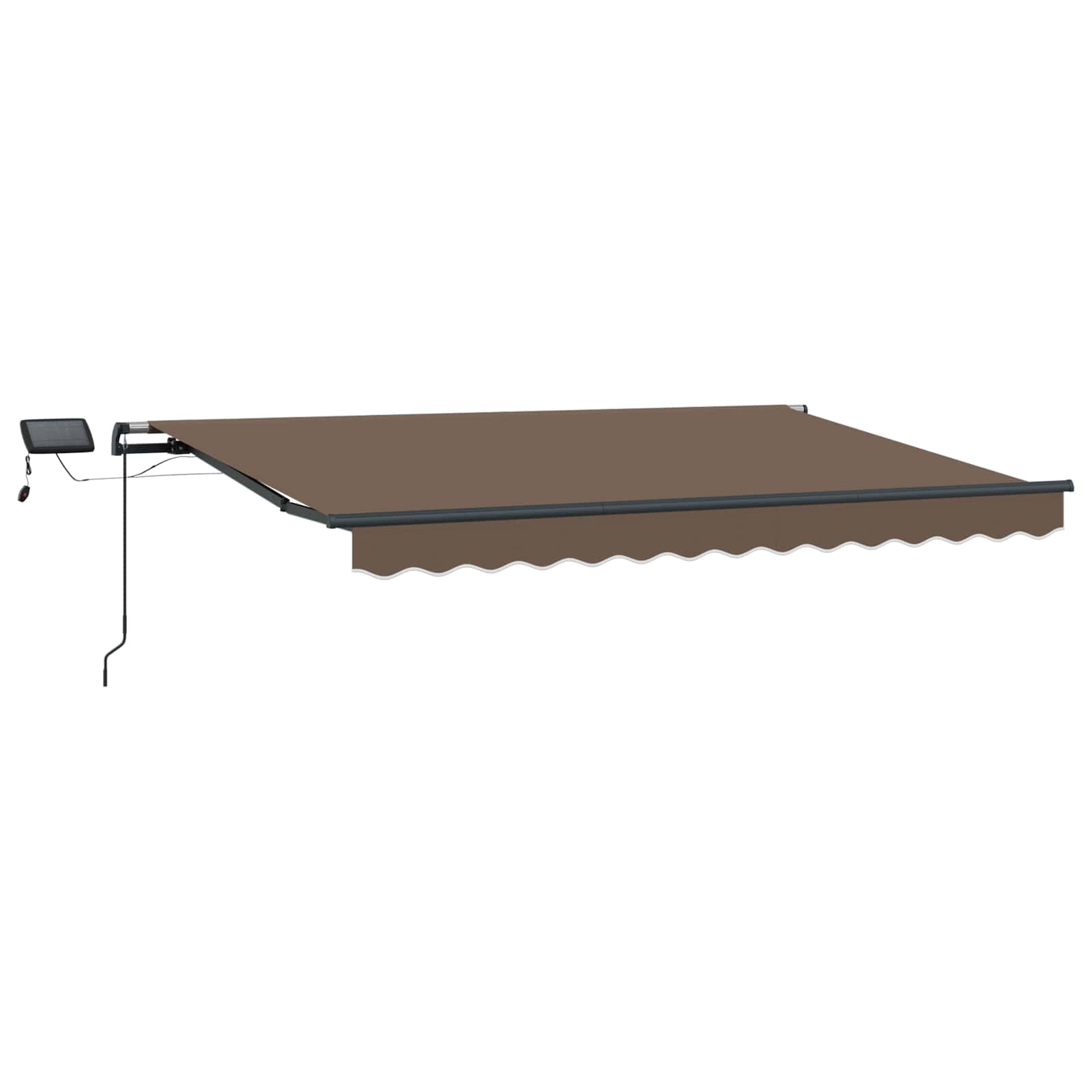Povlačivi tende Sivosmeđa 300 x 250 cm Tkanina i Aluminij