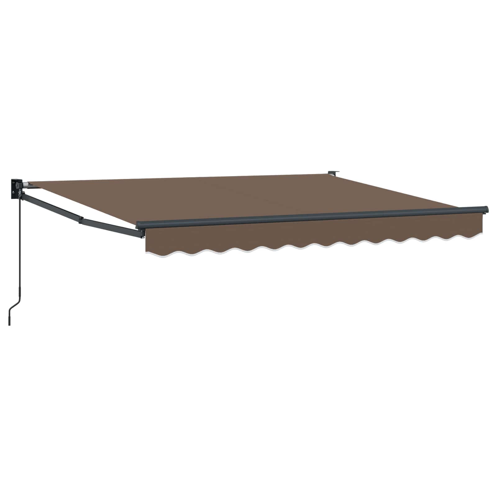 Povlačivi tende Sivosmeđa 3,5 x 2,5 m 100% Poliester i Aluminij