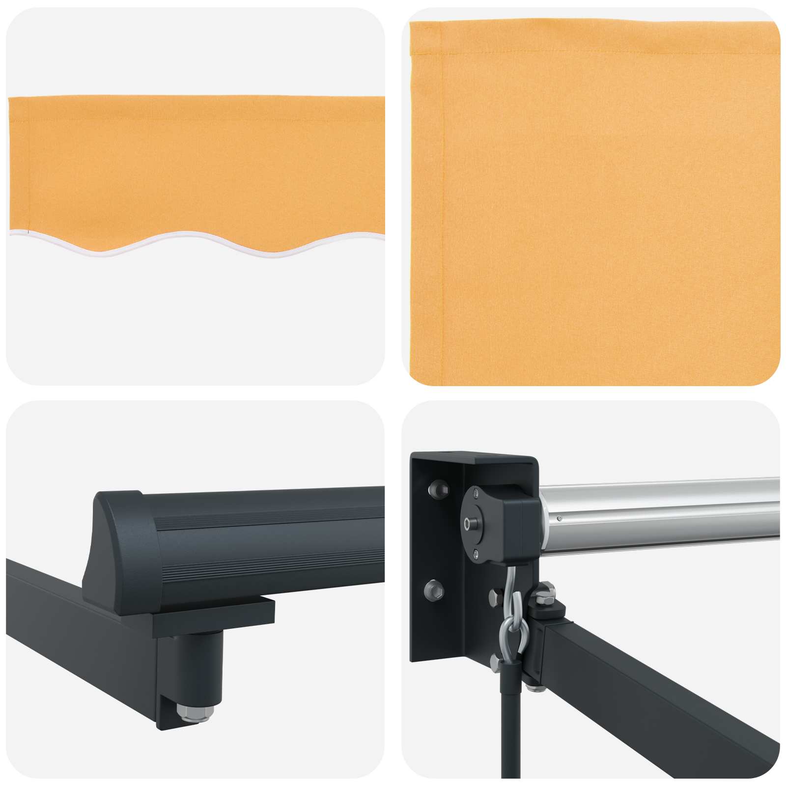 Ručna zlačivna tenda s LED diodama Pijesak