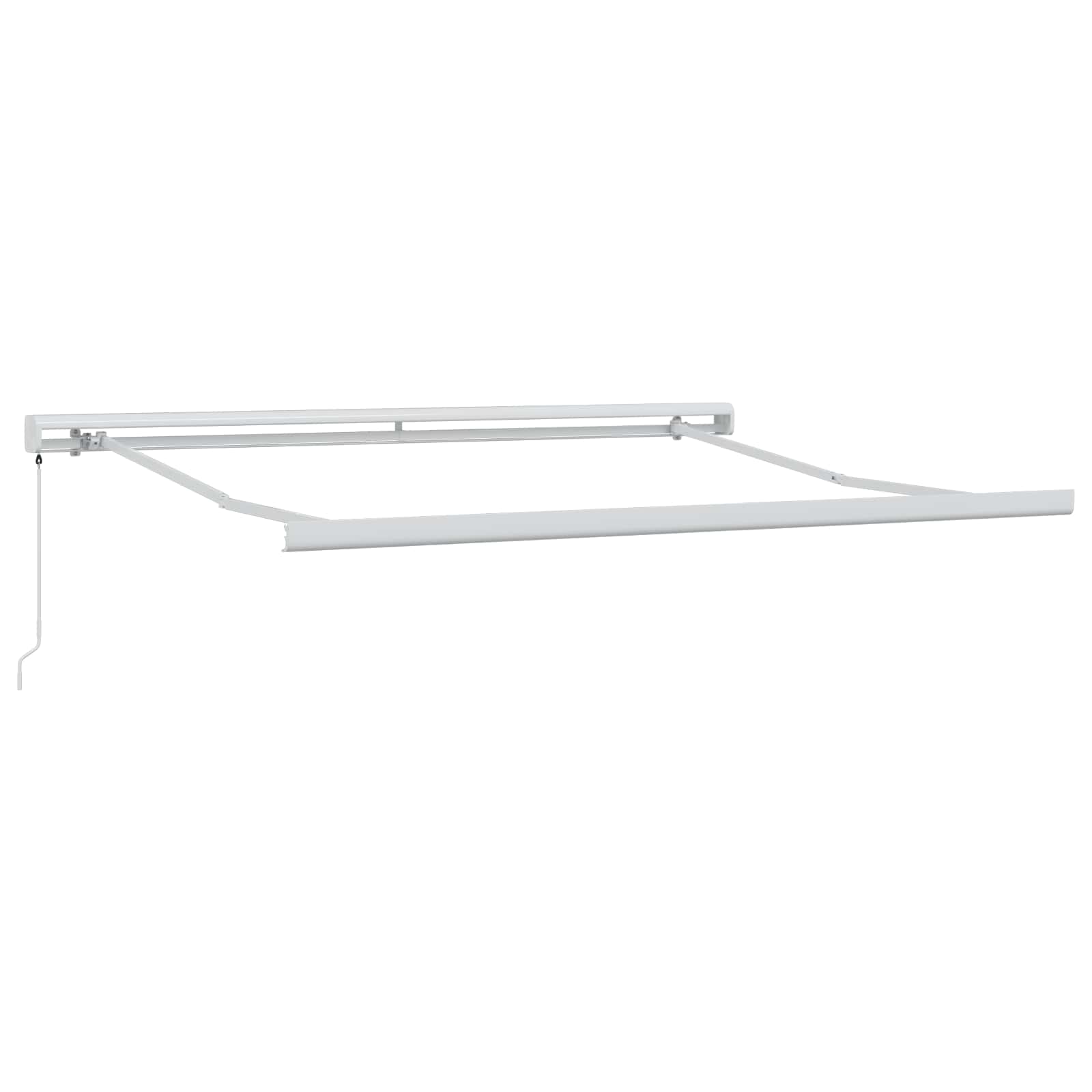 Povlačivi tende Sivosmeđa 350 x 250 cm Platno i Aluminij