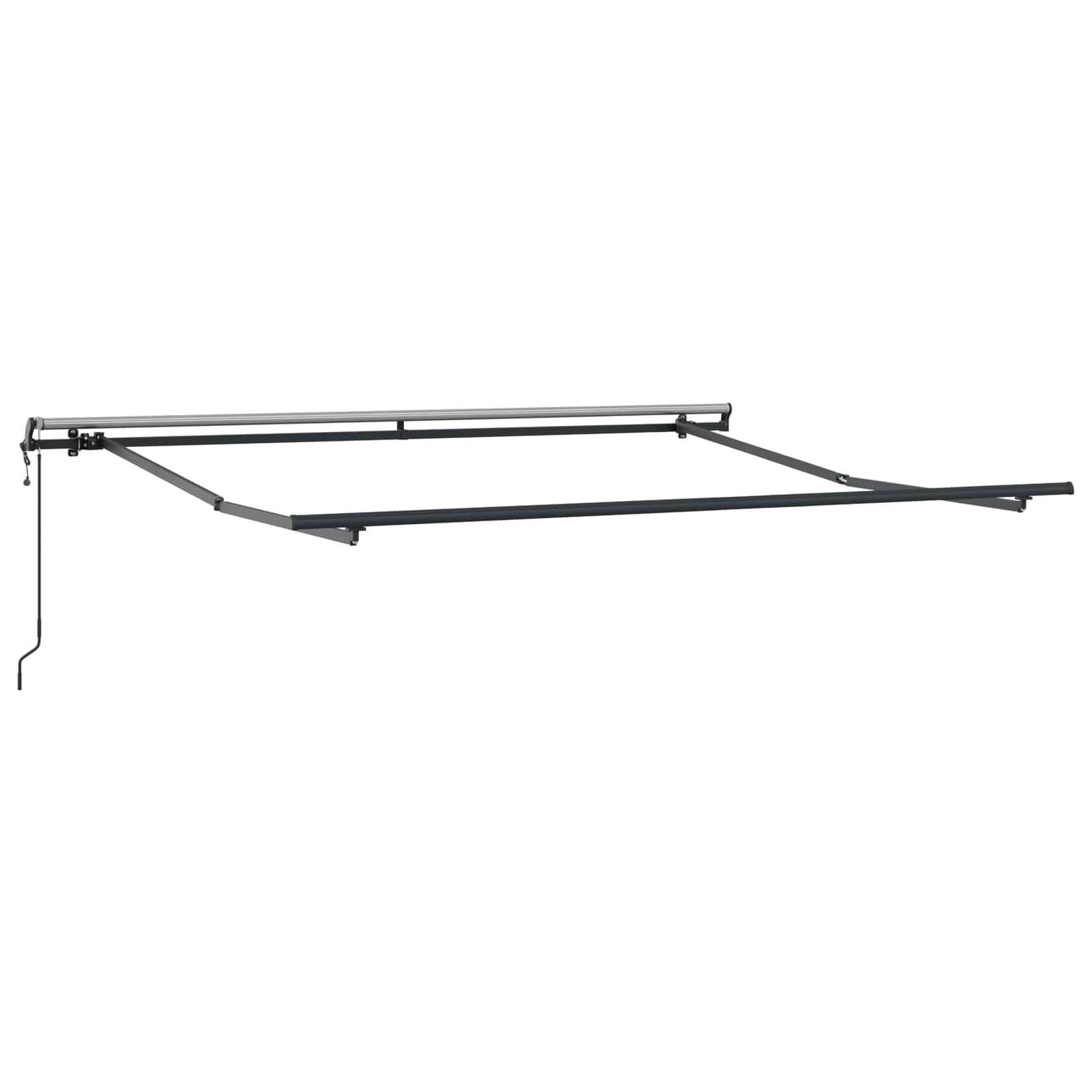 Povlačivi tende Svijetlo siva i bijela. 400 × 350 cm
