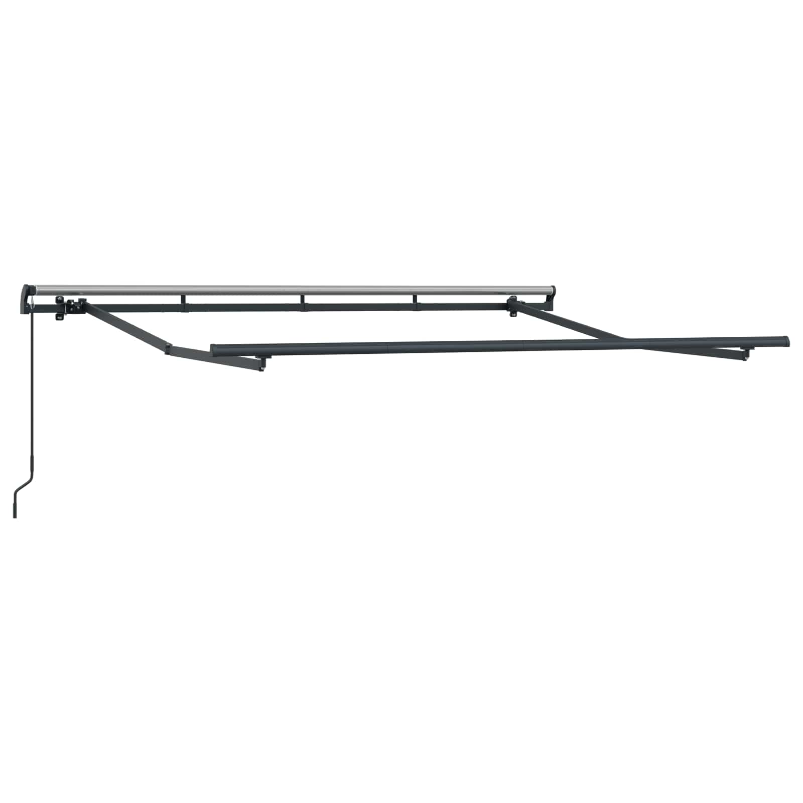 Povlačivi tende Sivosmeđa 450 × 300 cm Poliester i aluminij