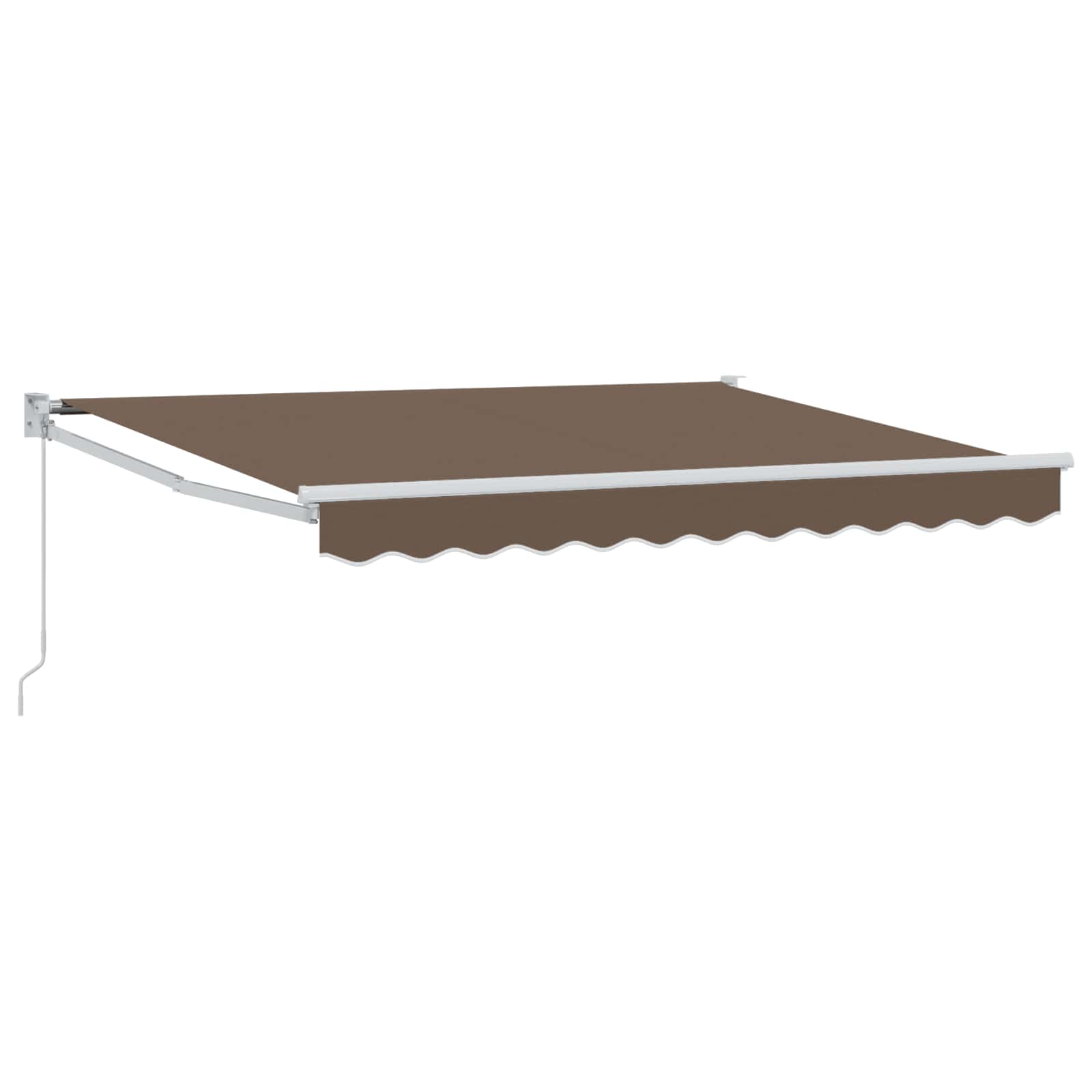Povlačivi tende Sivosmeđa 4,5 × 3 m 100% Poliester i Aluminij
