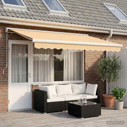 Povlačivi tende Pijesak 450 × 300 cm Platno i Aluminij