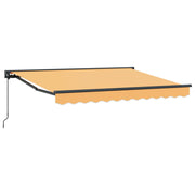 Povlačivi tende Pijesak 4,5 × 3 m Poliester i aluminij