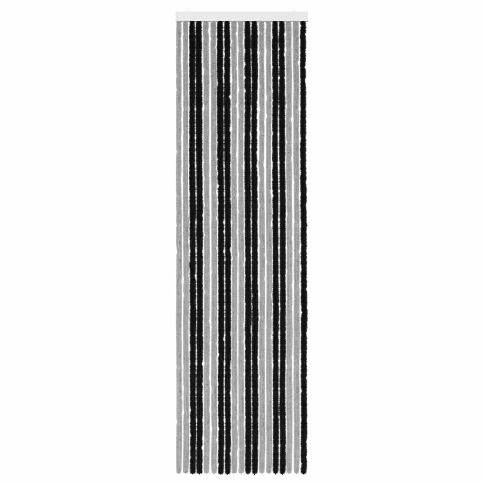 Zavjesa protiv insekata Chenille Siva i crna 56 x 200 cm