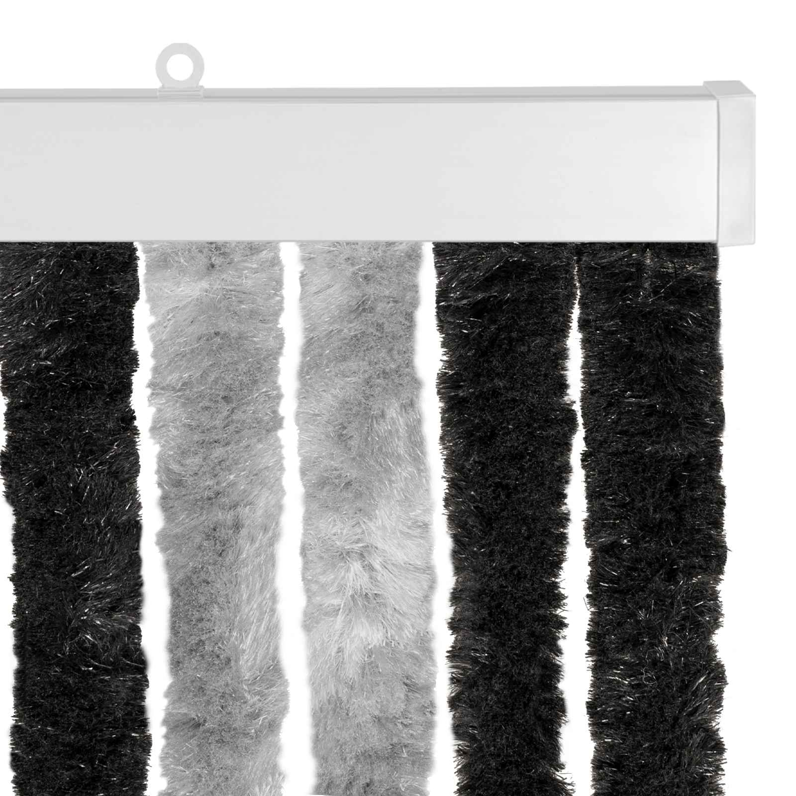 Zavjesa protiv insekata Chenille Siva i crna 100 x 230 cm