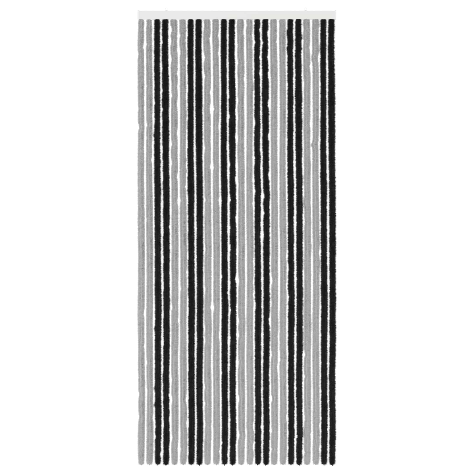 Zavjesa protiv insekata Chenille Siva i crna 100 x 230 cm