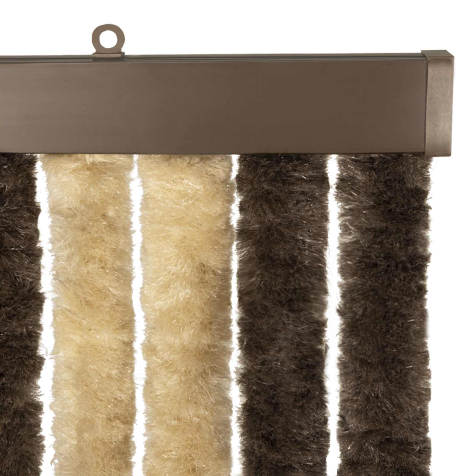 Zavjesa protiv insekata Chenille Tamno smeđa i bež 90 x 200 cm