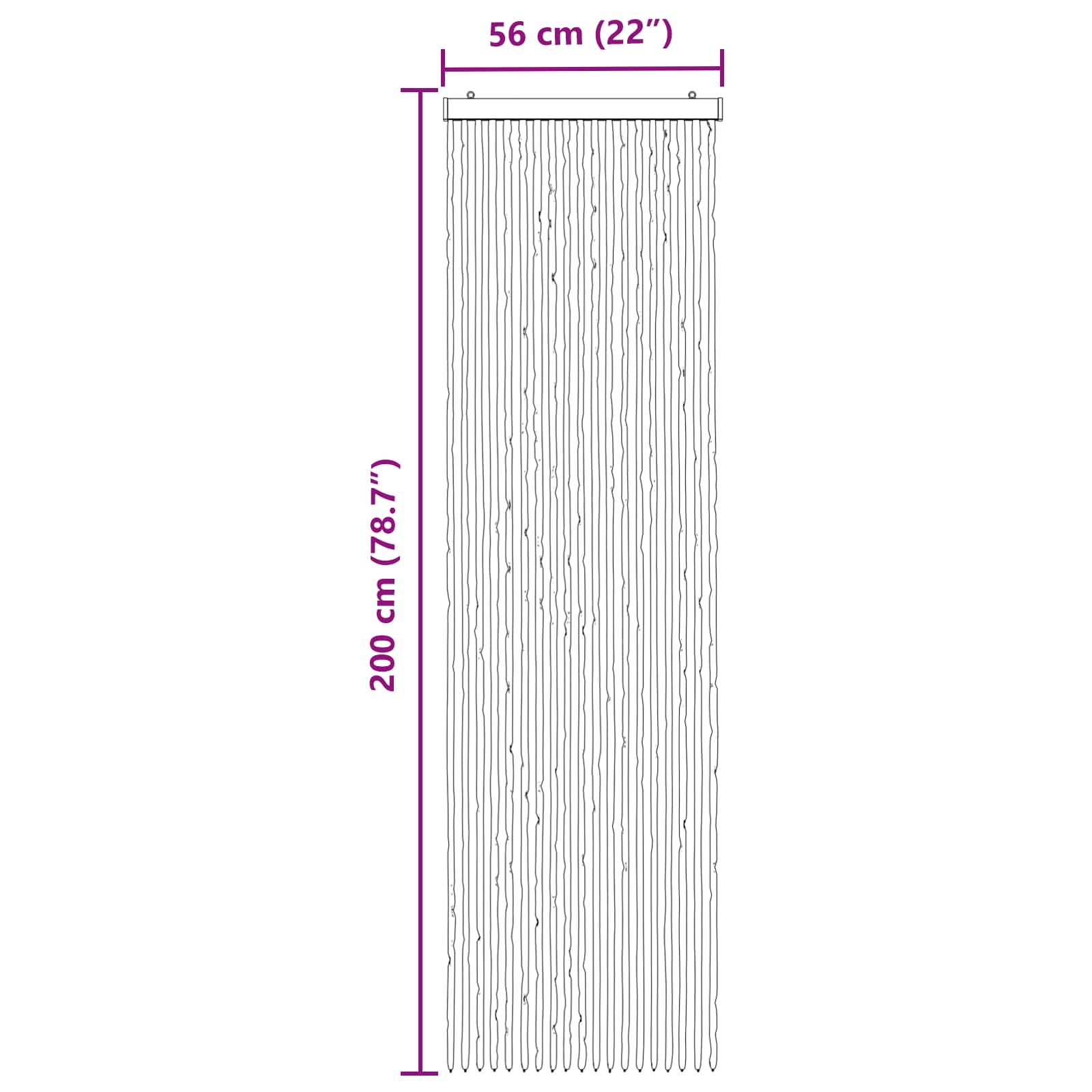 Zavjesa protiv insekata Chenille Srebrno siva i ružičasta