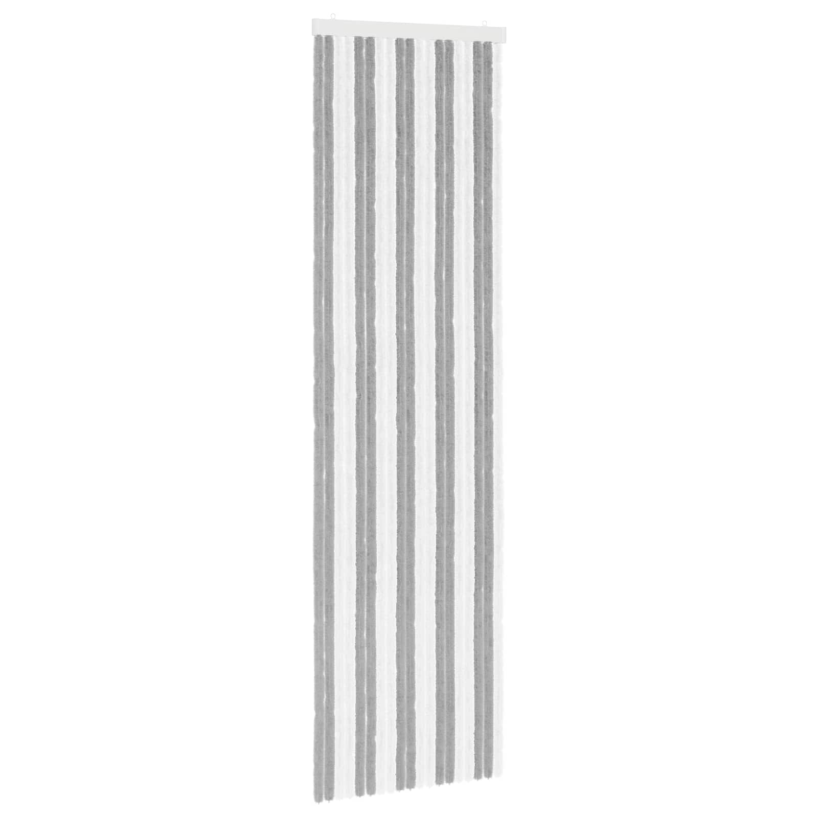 Zavjesa protiv insekata Chenille Siva i bijela 56 x 200 cm
