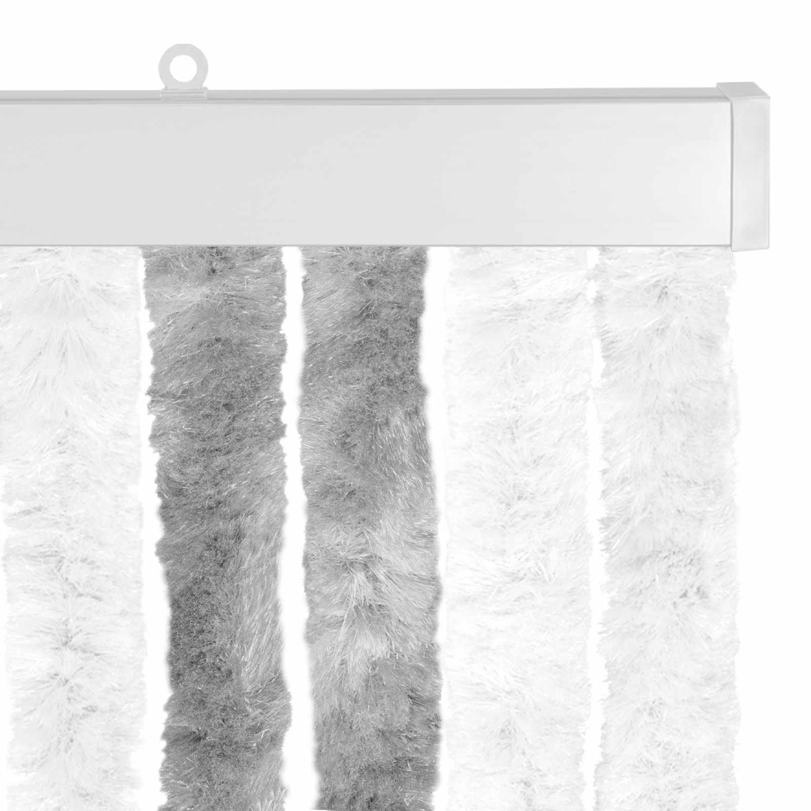 Zavjesa protiv insekata Chenille Siva i bijela 100 x 200 cm