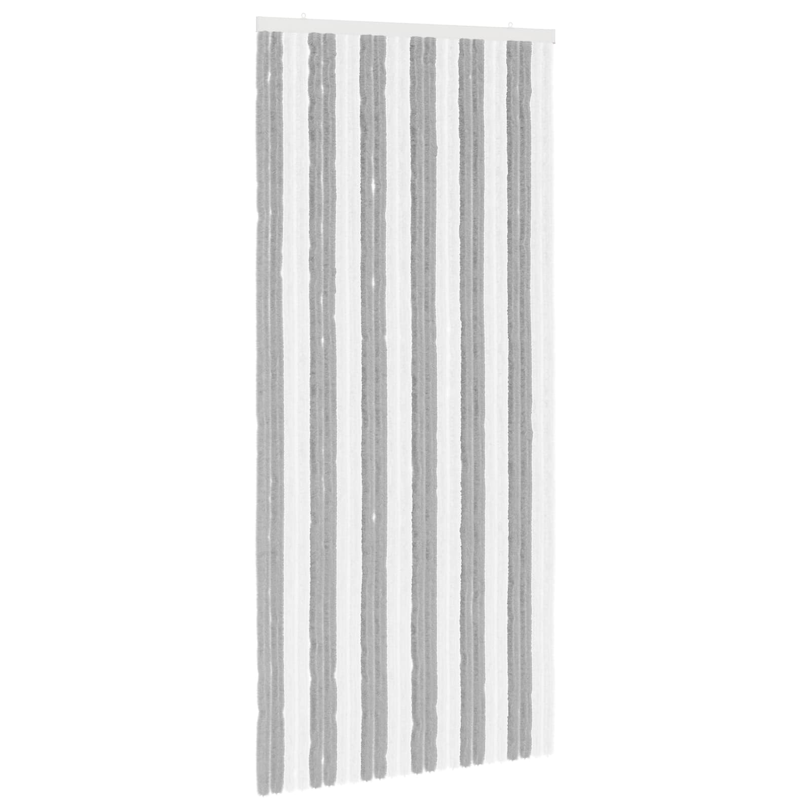 Zavjesa protiv insekata Chenille Siva i bijela 100 x 220 cm