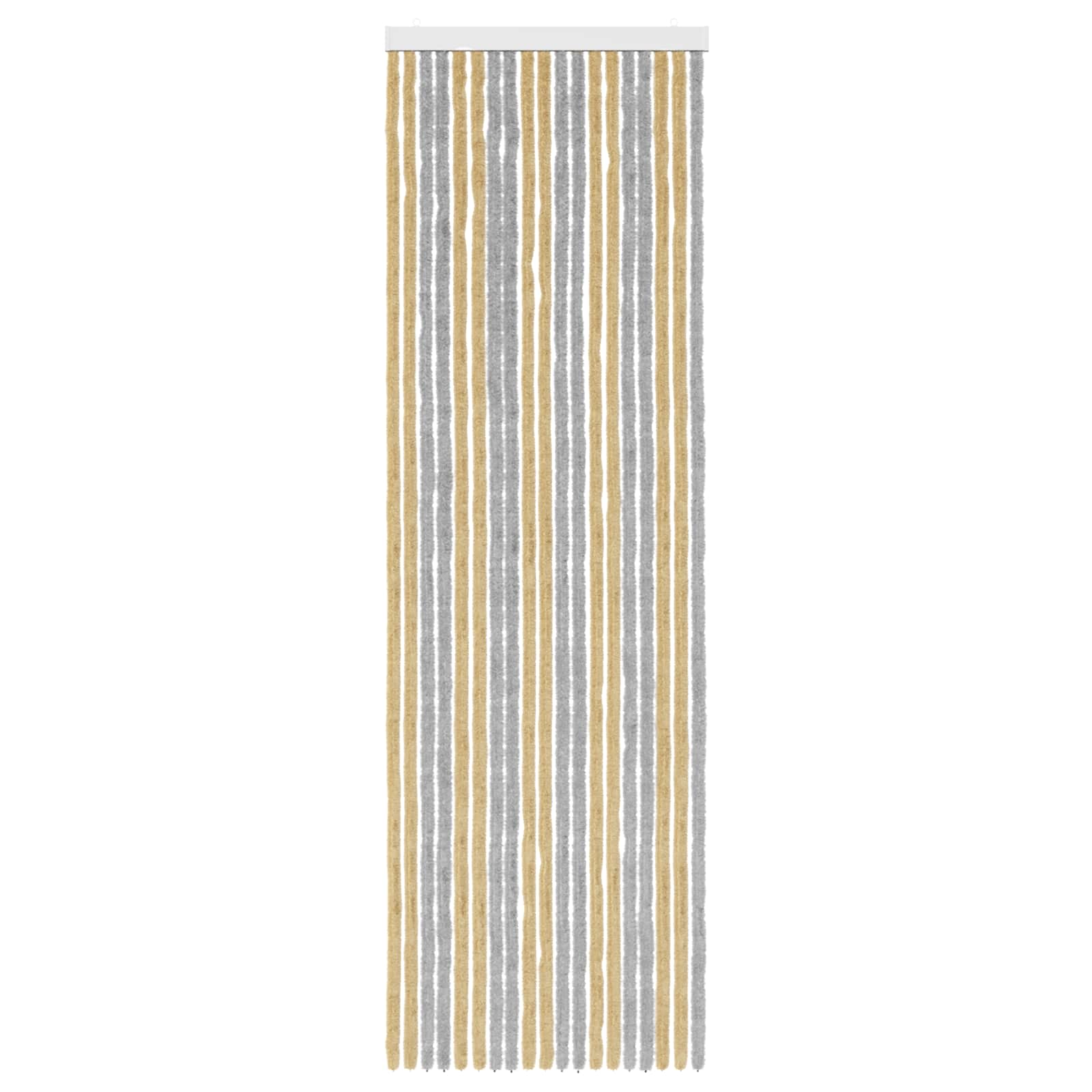 Zavjesa protiv insekata Chenille Siva i bež 56 x 185 cm 100% PP
