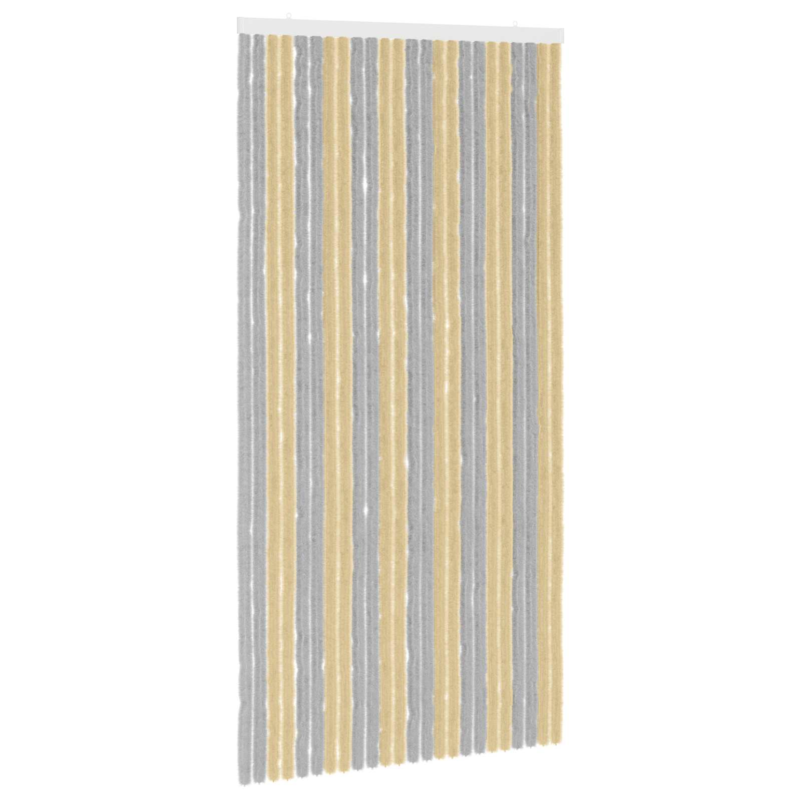 Zavjesa protiv insekata Chenille Siva i bež 100 x 200 cm
