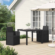 Vrtne stolice za blagovanje 2 pcs Antracit 53 x 47 x 88,5 cm PP