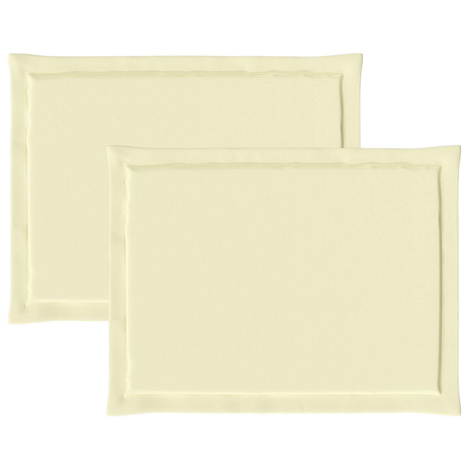 Jastučići za sjedenje 2 pcs Krema 47 x 36 x 2 cm Poliester