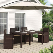 Jastučići za sjedenje 4 pcs Sivosmeđa 47 x 36 x 2 cm Poliester