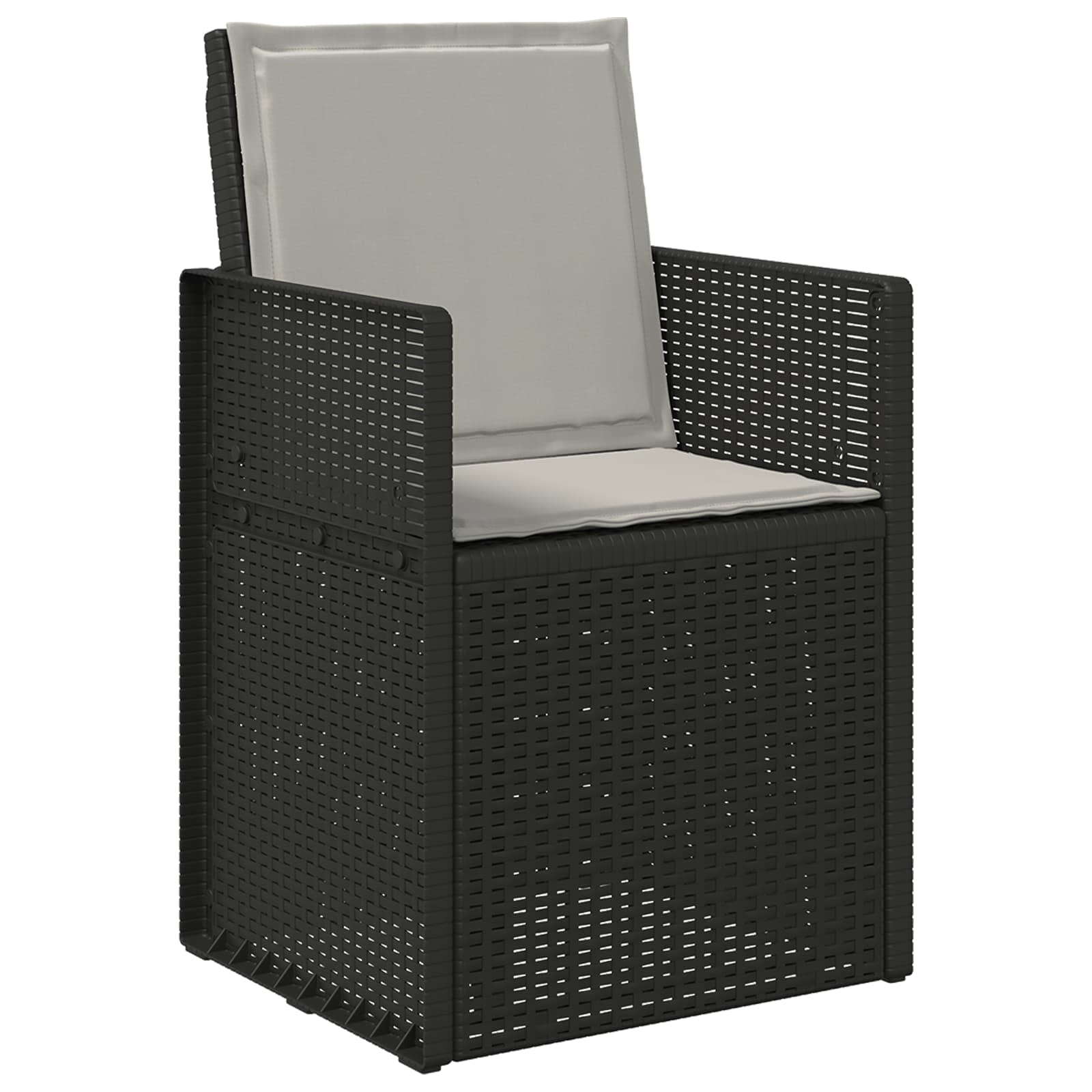 Jastučići za sjedenje i leđa 2 pcs Svjetlosiva 47 x 45 x 2 cm