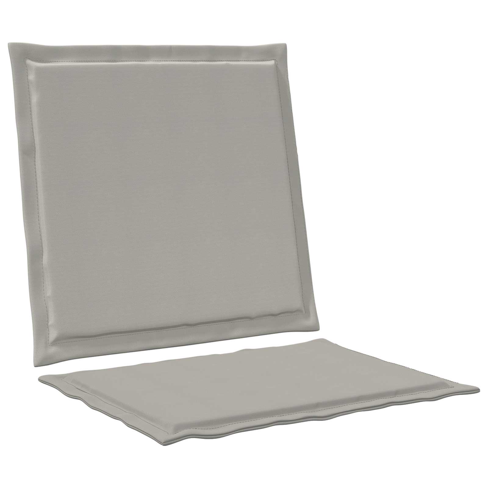 Jastučići za sjedenje i leđa 4 pcs Svjetlosiva 47 x 45 x 2 cm