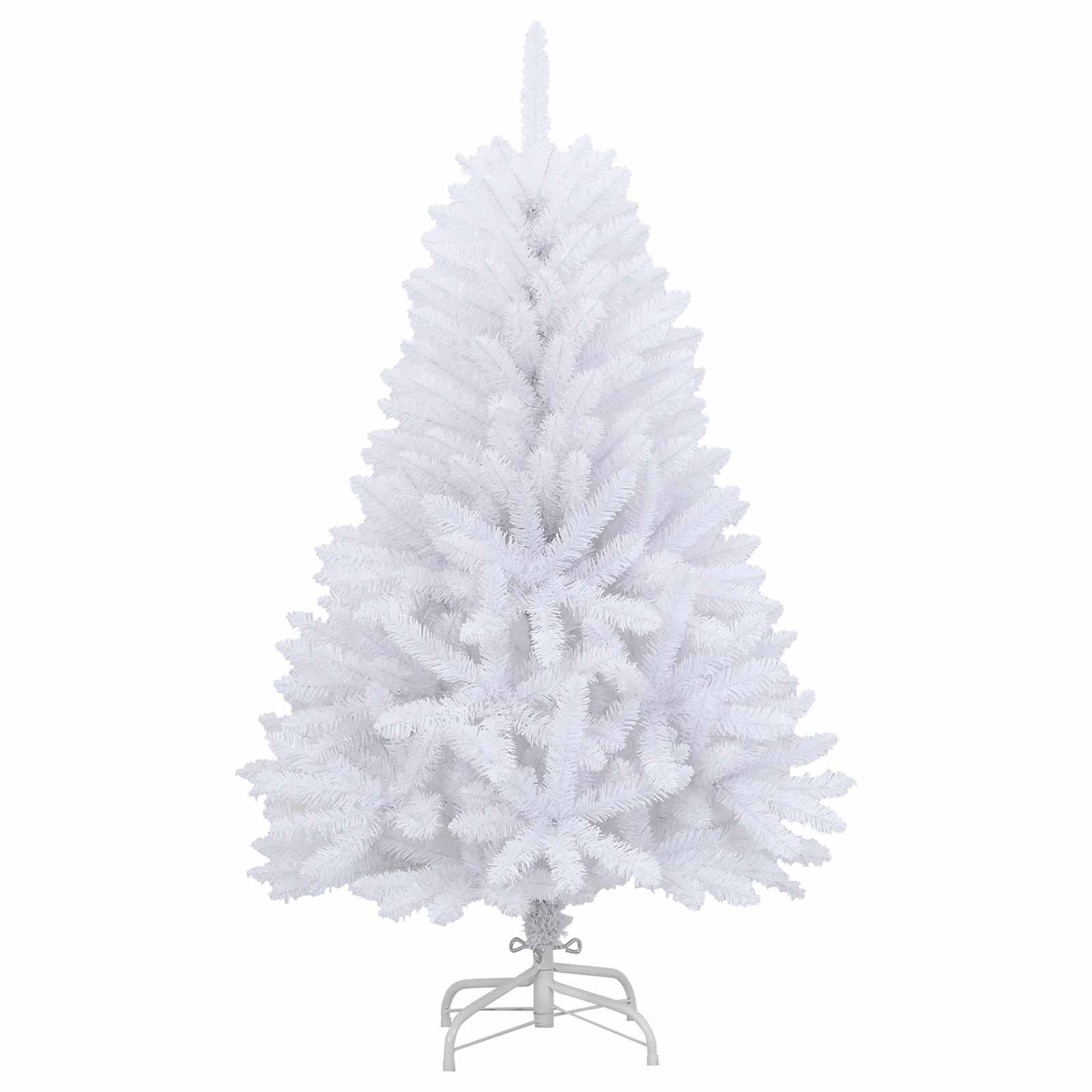 Umjetno božićno drvce s nogom Bijelo 120 cm PVC i čelik
