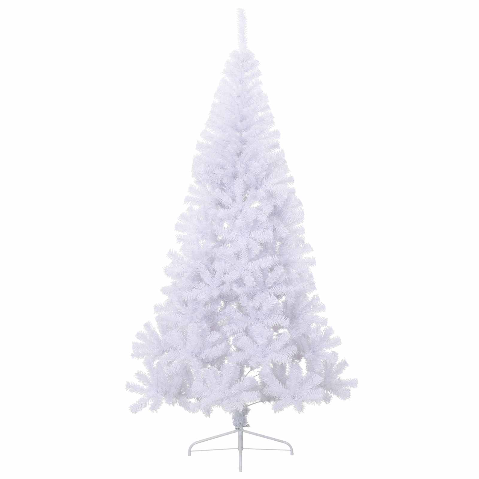 Umjetno božićno drvce s stalakom Bijelo 240 cm PVC i čelik