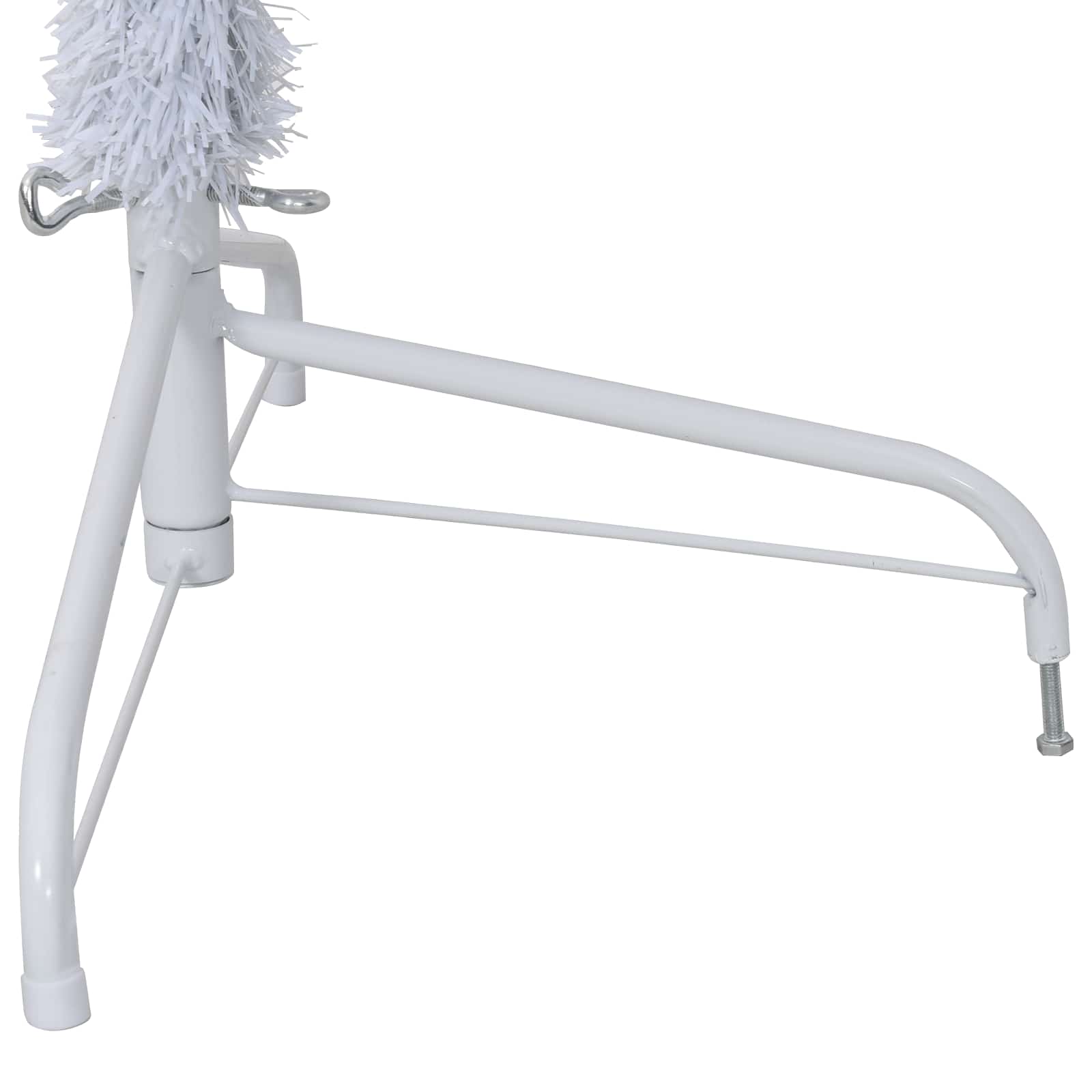 Umjetno božićno drvce s stalakom Bijelo 240 cm PVC i čelik