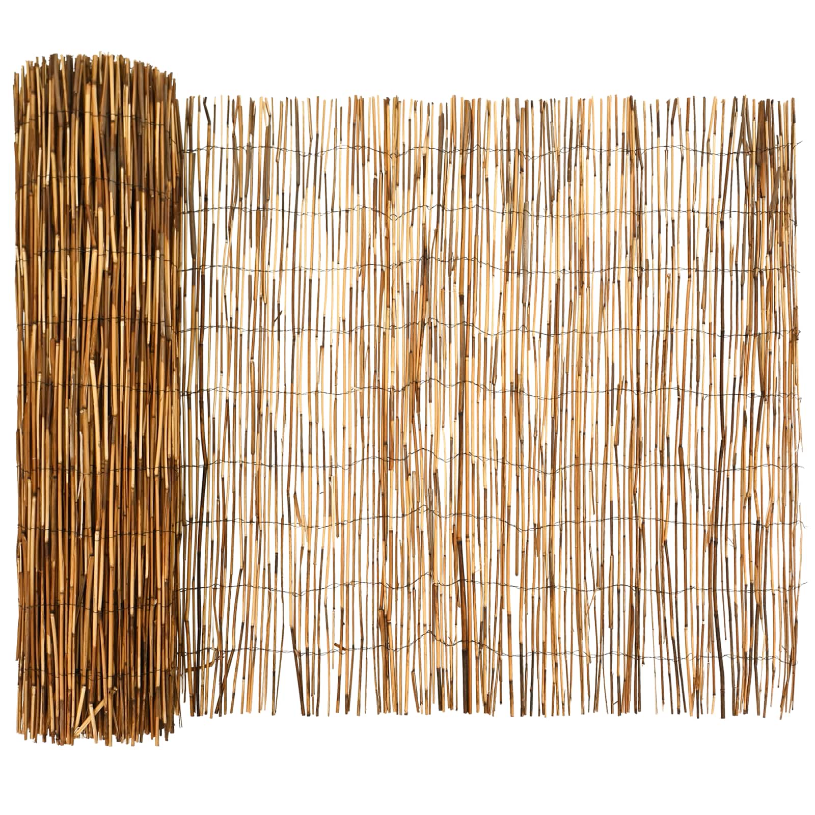 Vrtna Ograda Karbonizirano 1000 x 90 cm Trska