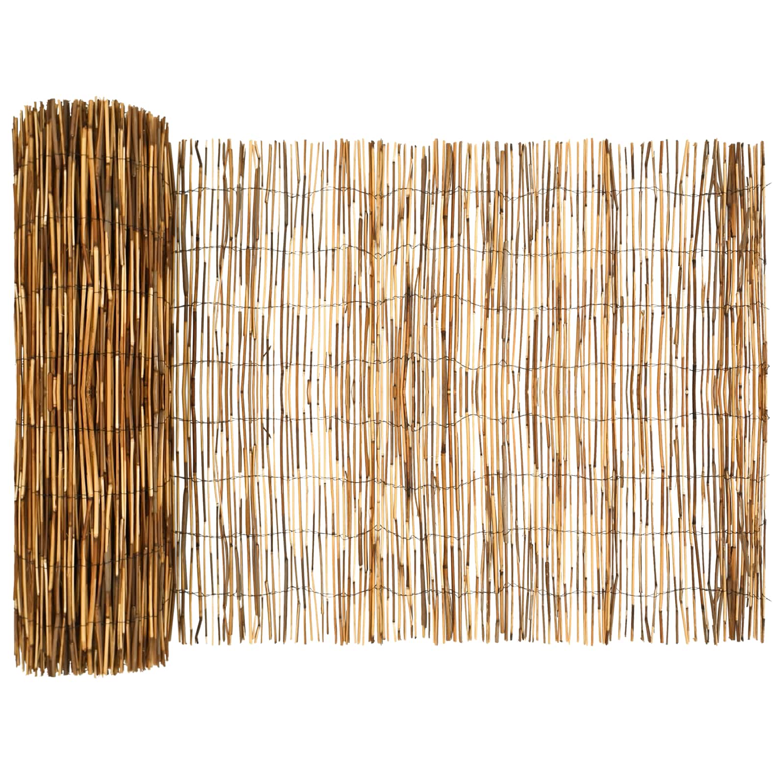 Vrtna Ograda Karbonizirano 300 x 80 cm Trska
