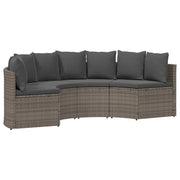 Set sofe 2 pcs Siva Solidno drvo akacije i poli ratan