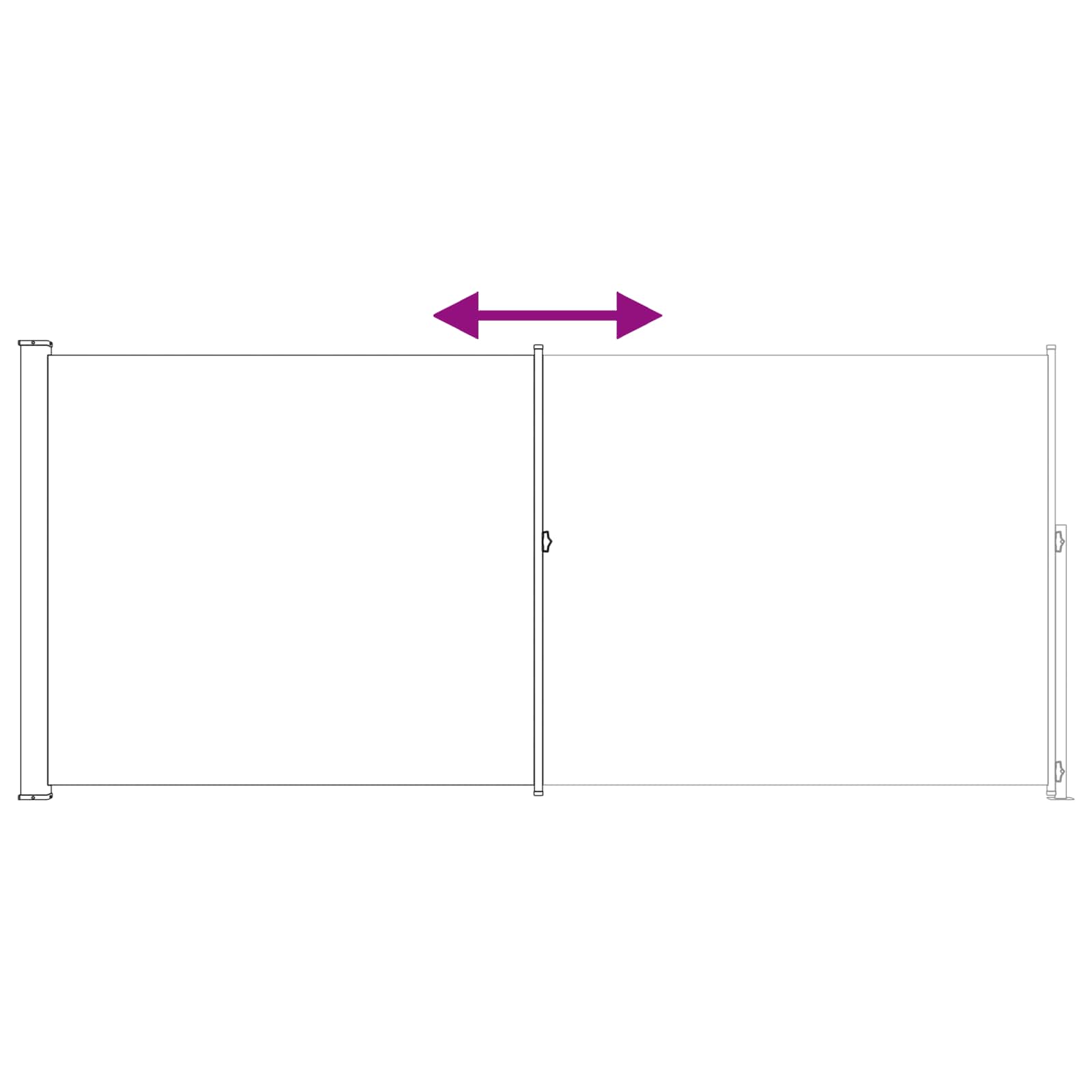 Retraktabilna bočna tende Bež 300 x 220 cm Poliester