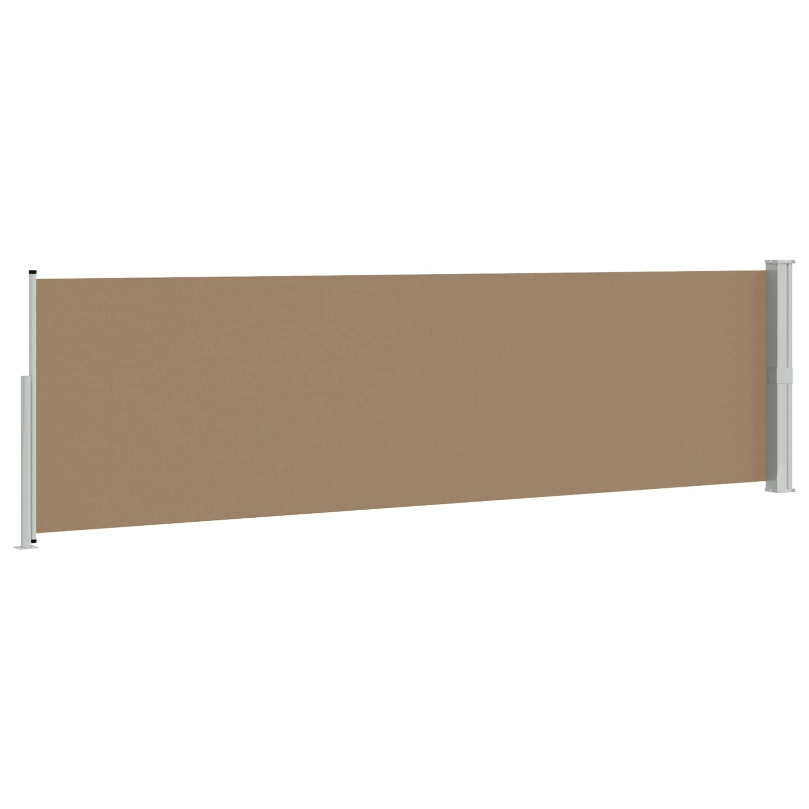 Retraktabilna bočna tende Sivosmeđa 600 x 117 cm Poliester
