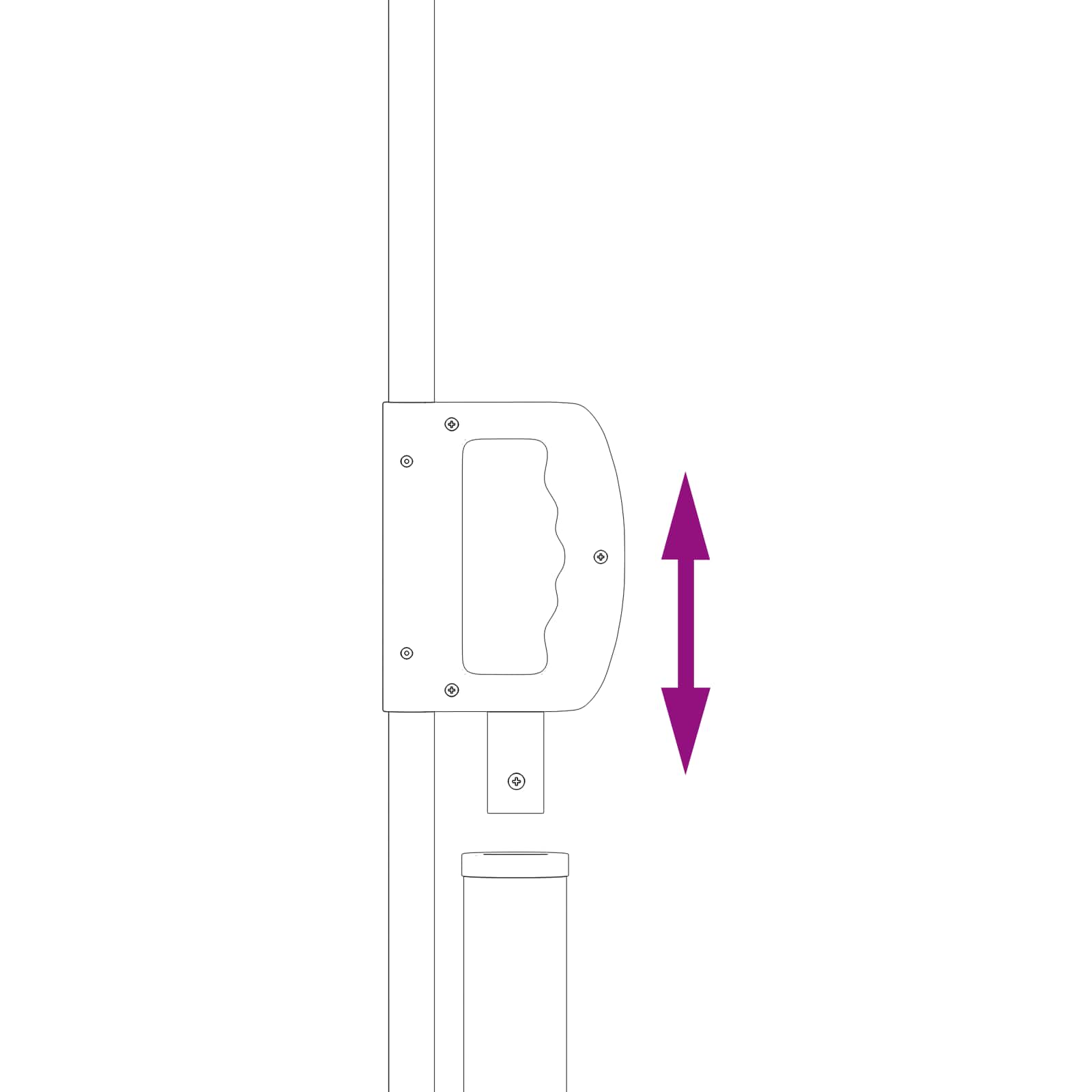 Retraktabilna bočna tende Siva 300 x 200 cm Poliester
