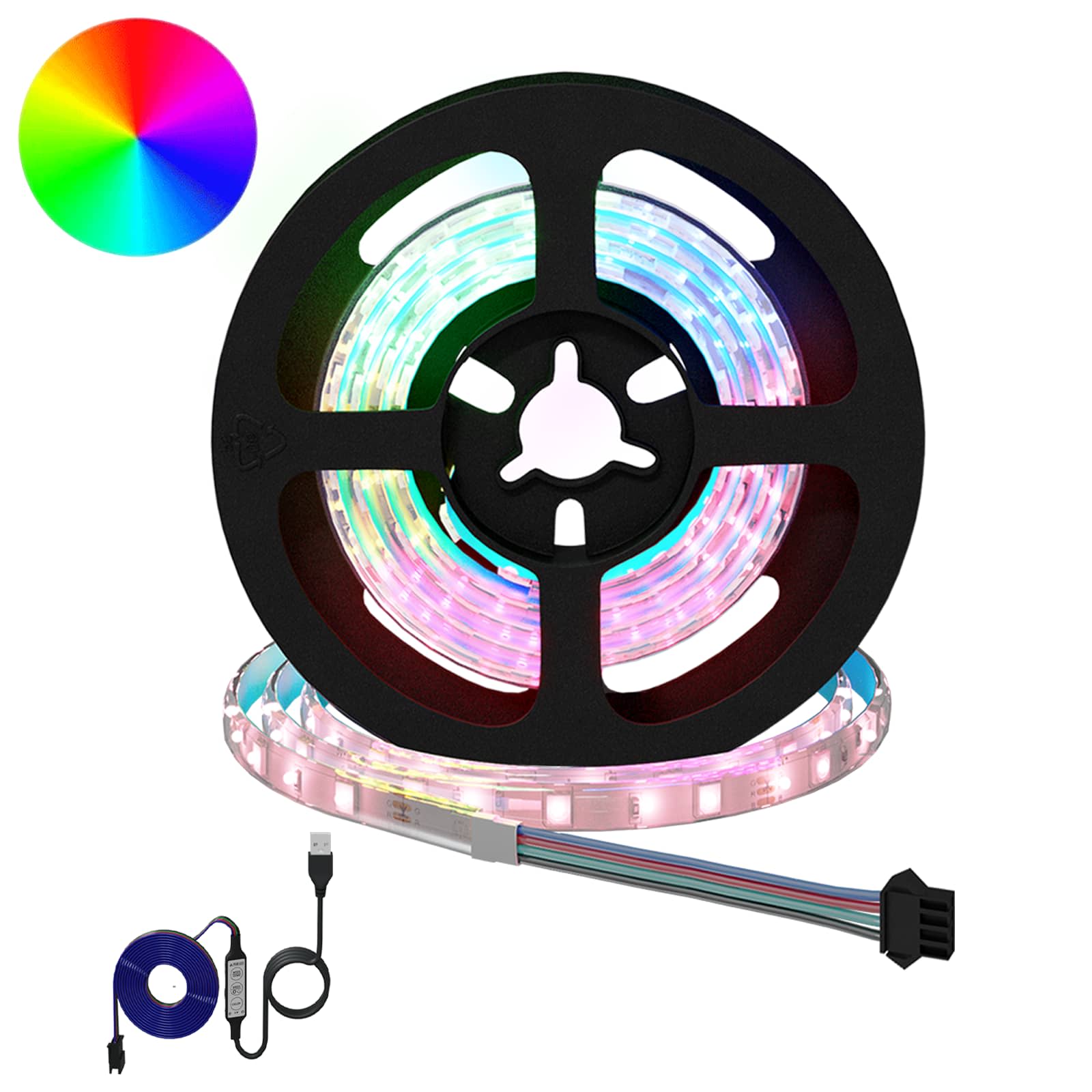 LED traka 2 pcs Crna i prozirna 750 mm Bakar i plastika