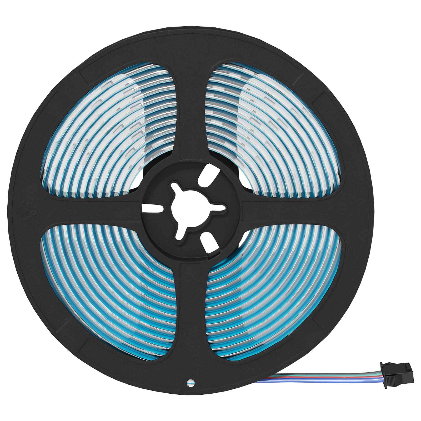 LED traka 2 pcs Crna i prozirna 5500 mm Bakar i plastika
