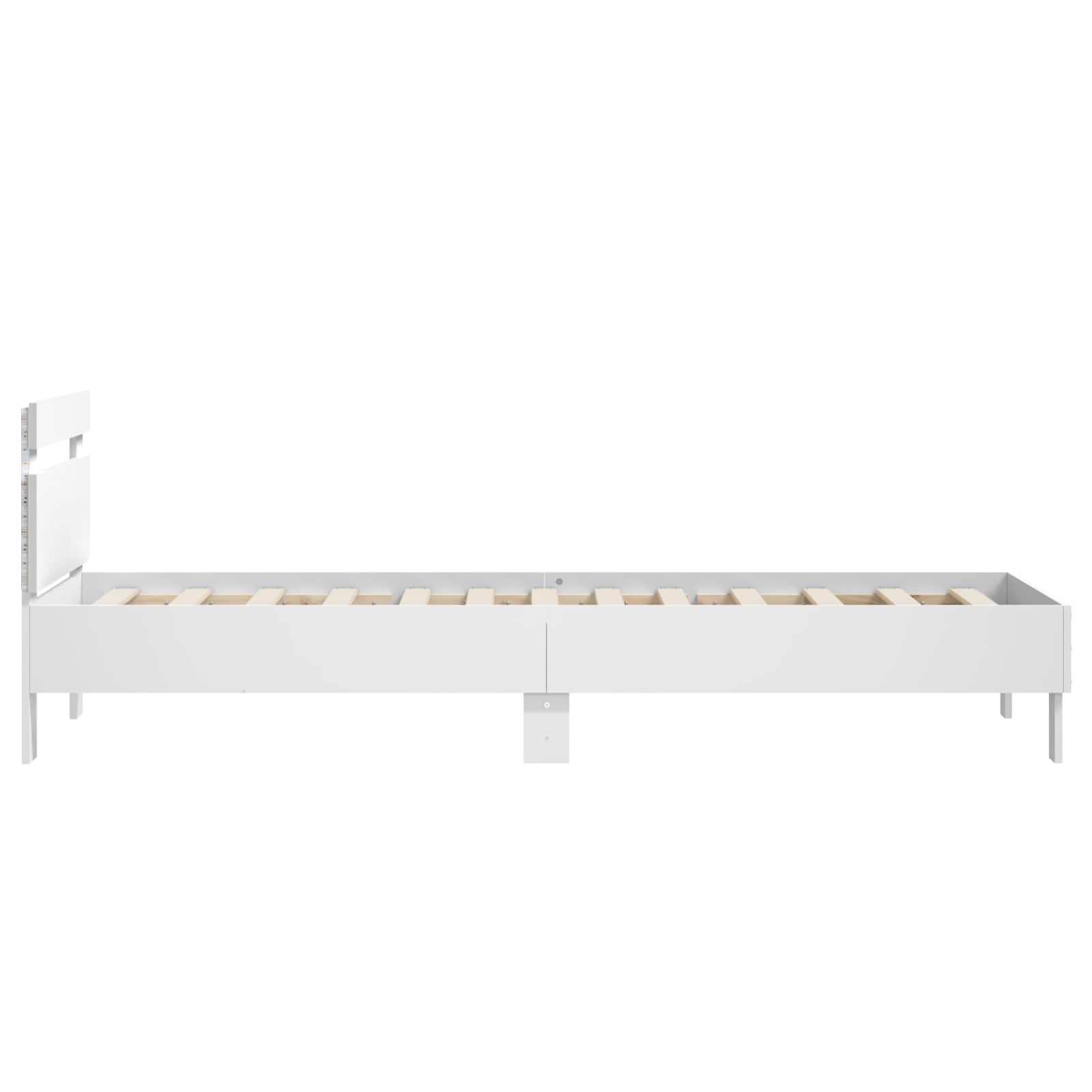 Krevetna konstrukcija s LED svjetlom Bijela 80 x 200 cm