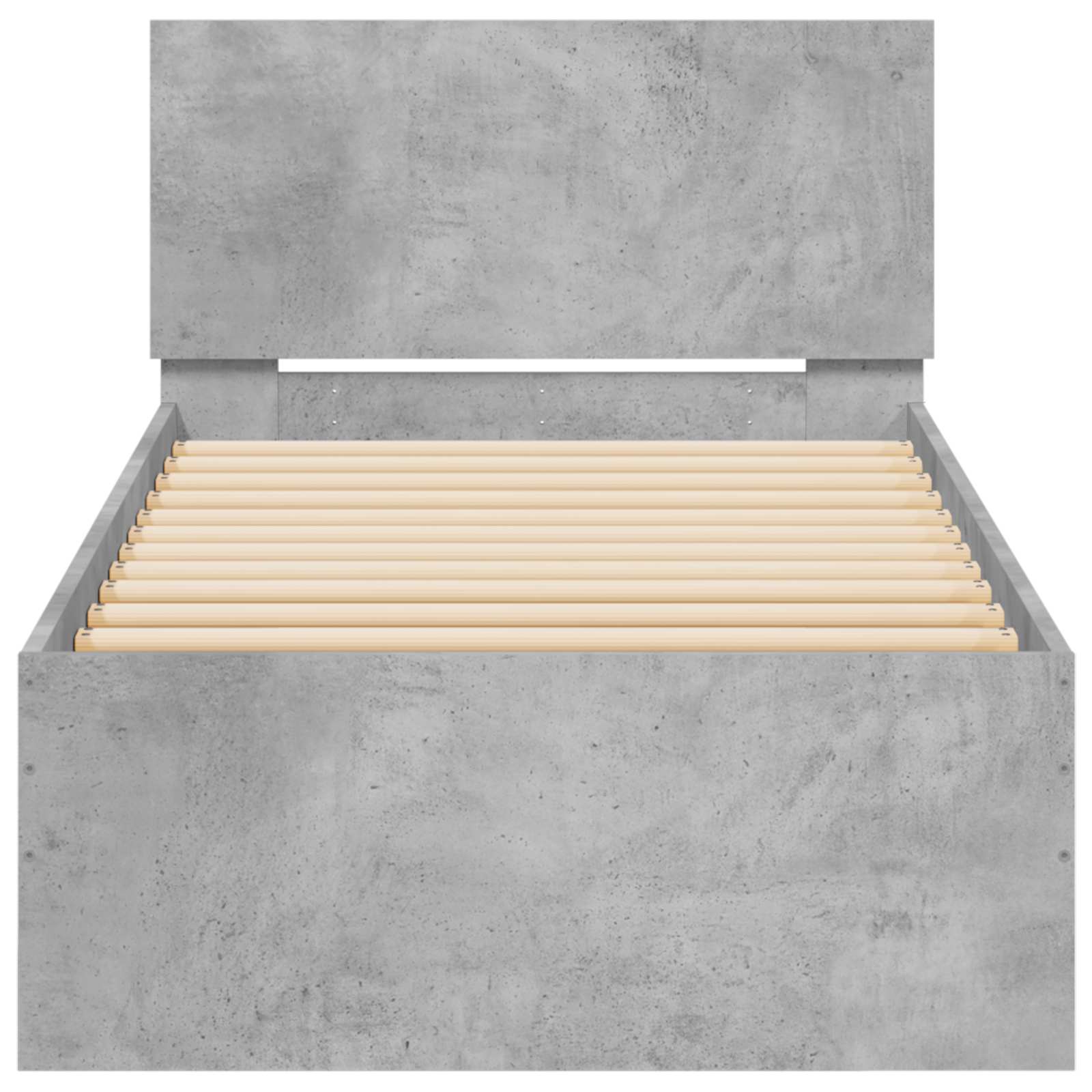 Okvir kreveta s uzglavljem Betonska siva 80 x 200 cm