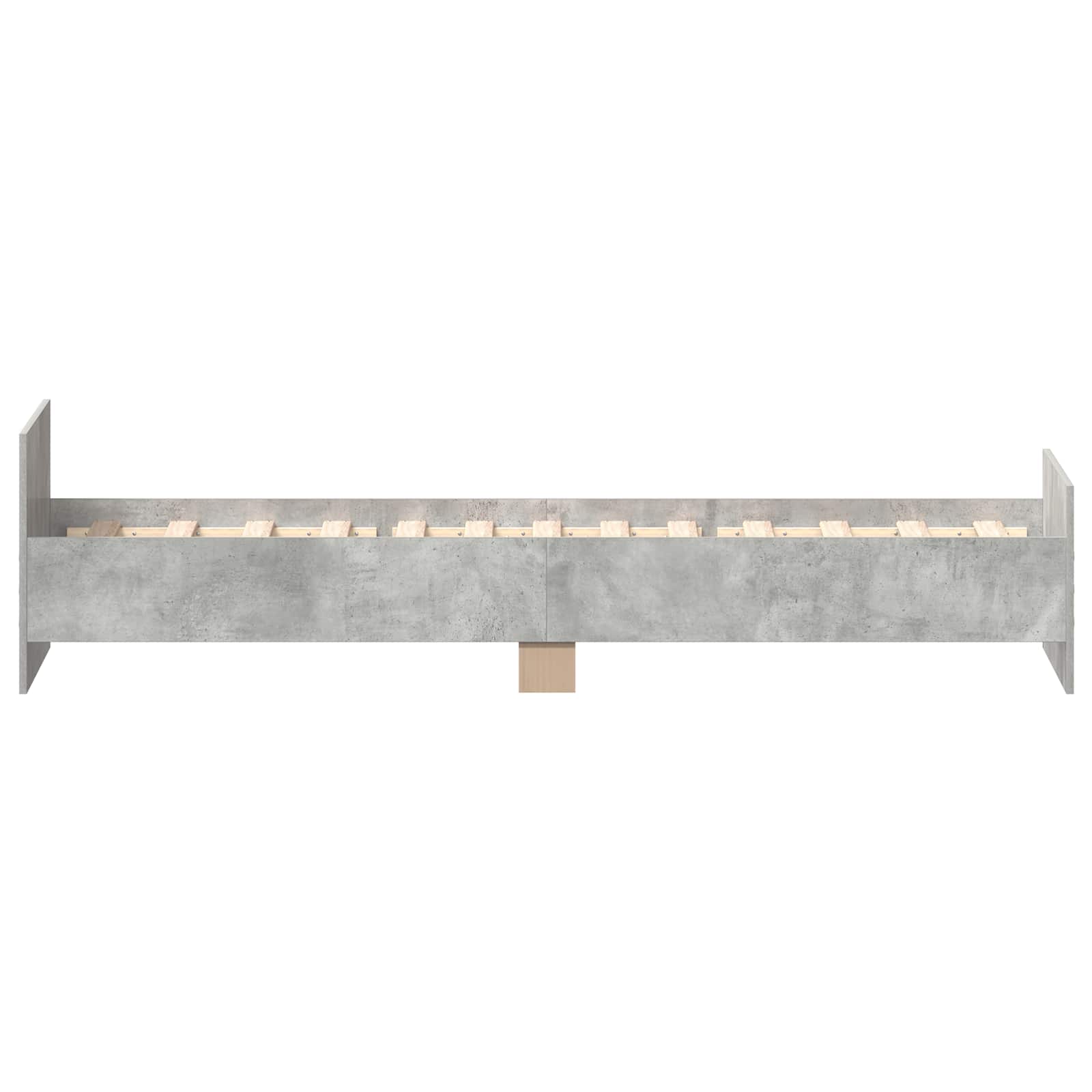 Okvir kreveta s uzglavljem Betonska siva 80 x 200 cm
