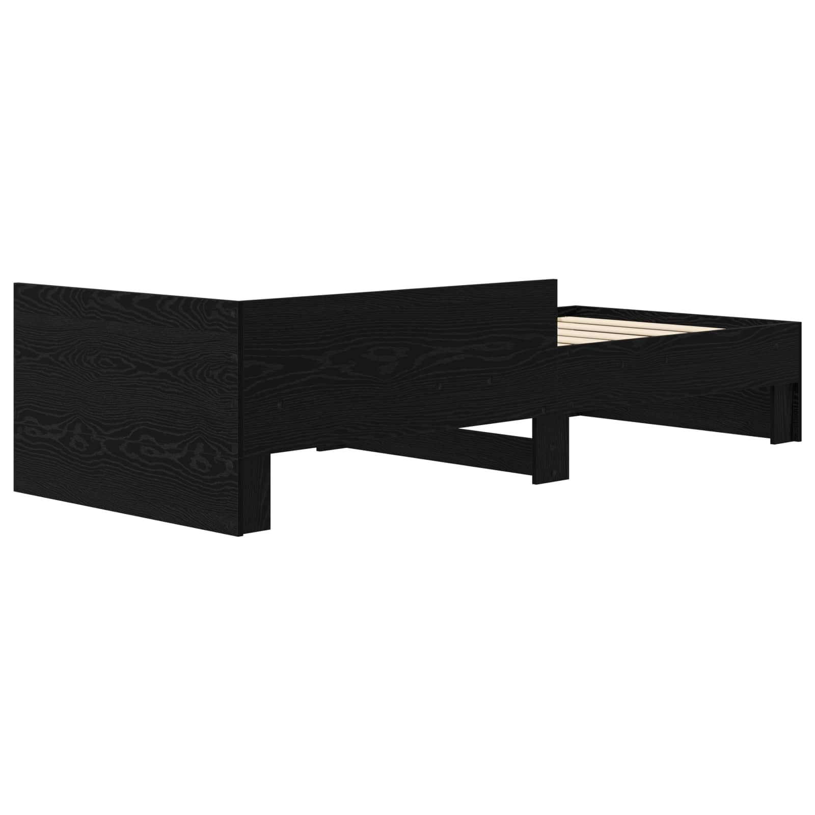 Okvir kreveta s uzglavljem Crni hrast 80 x 200 cm