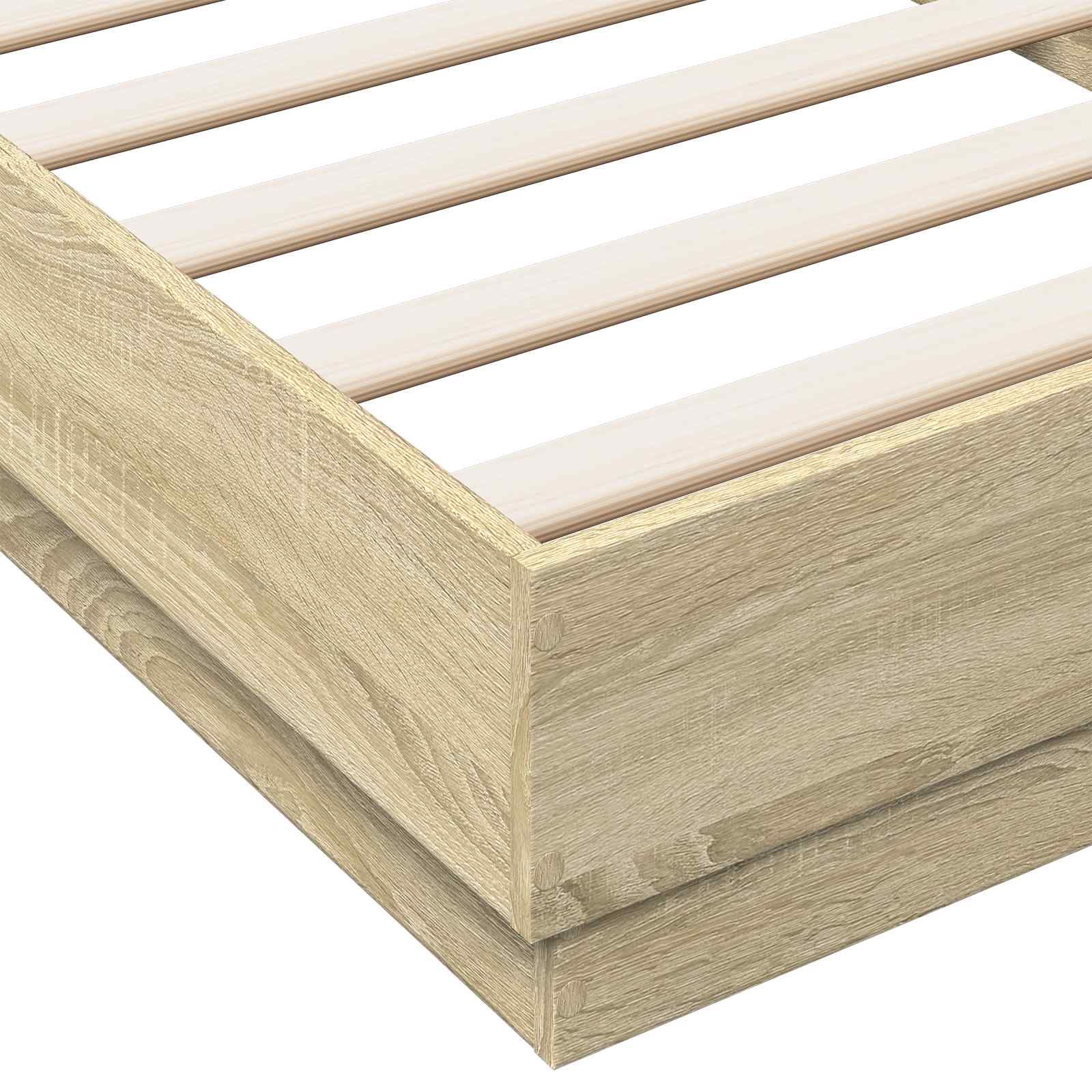 Okvir kreveta za pod Hrast sonoma 80 x 200 cm Konstruirano drvo