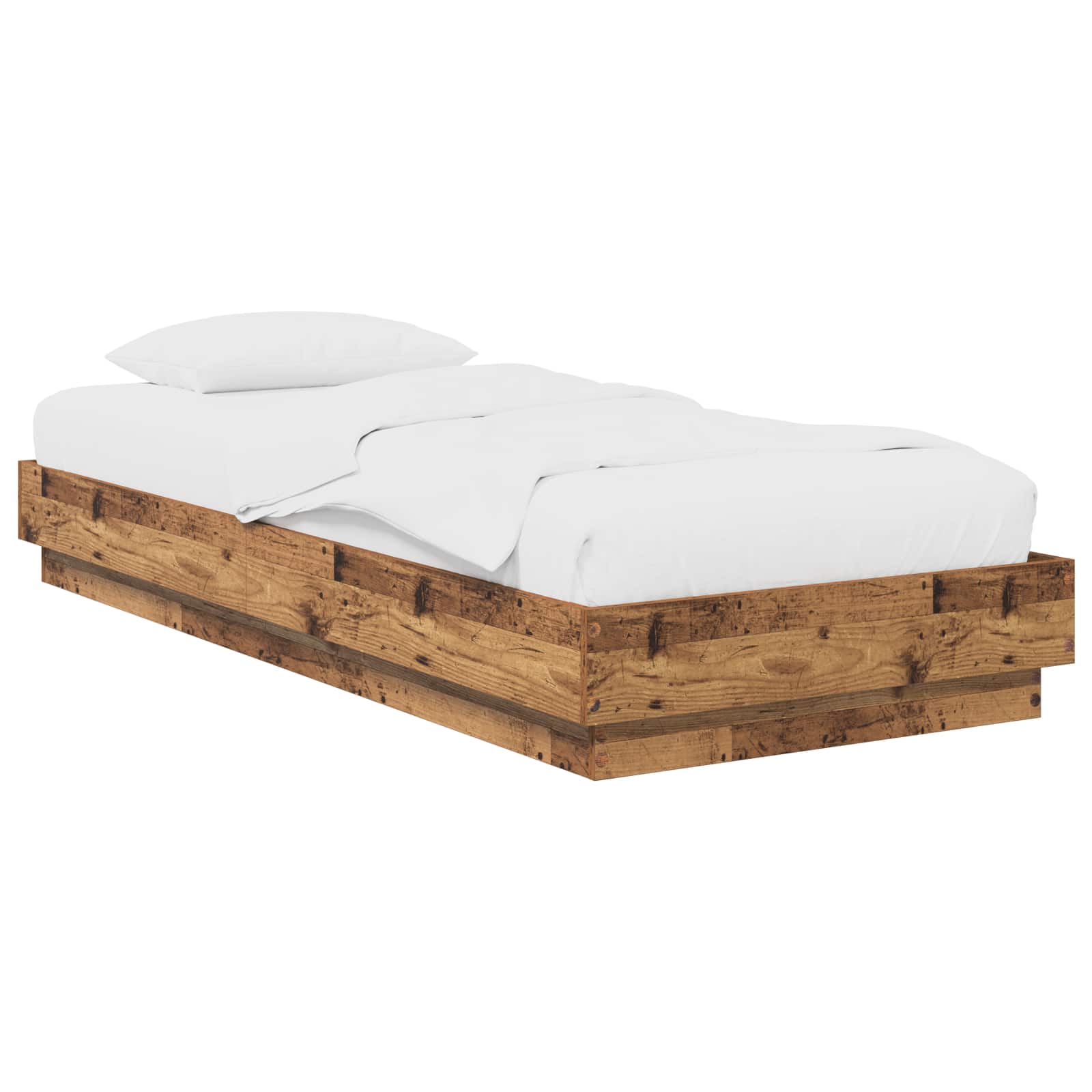 Okvir kreveta za pod Staro drvo 80 x 200 cm Konstruirano drvo