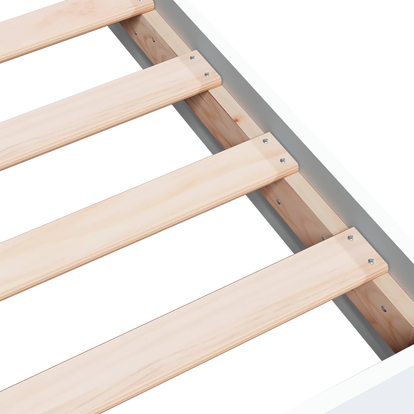Okvir kreveta za pod Bijela 80 x 200 cm Konstruirano drvo