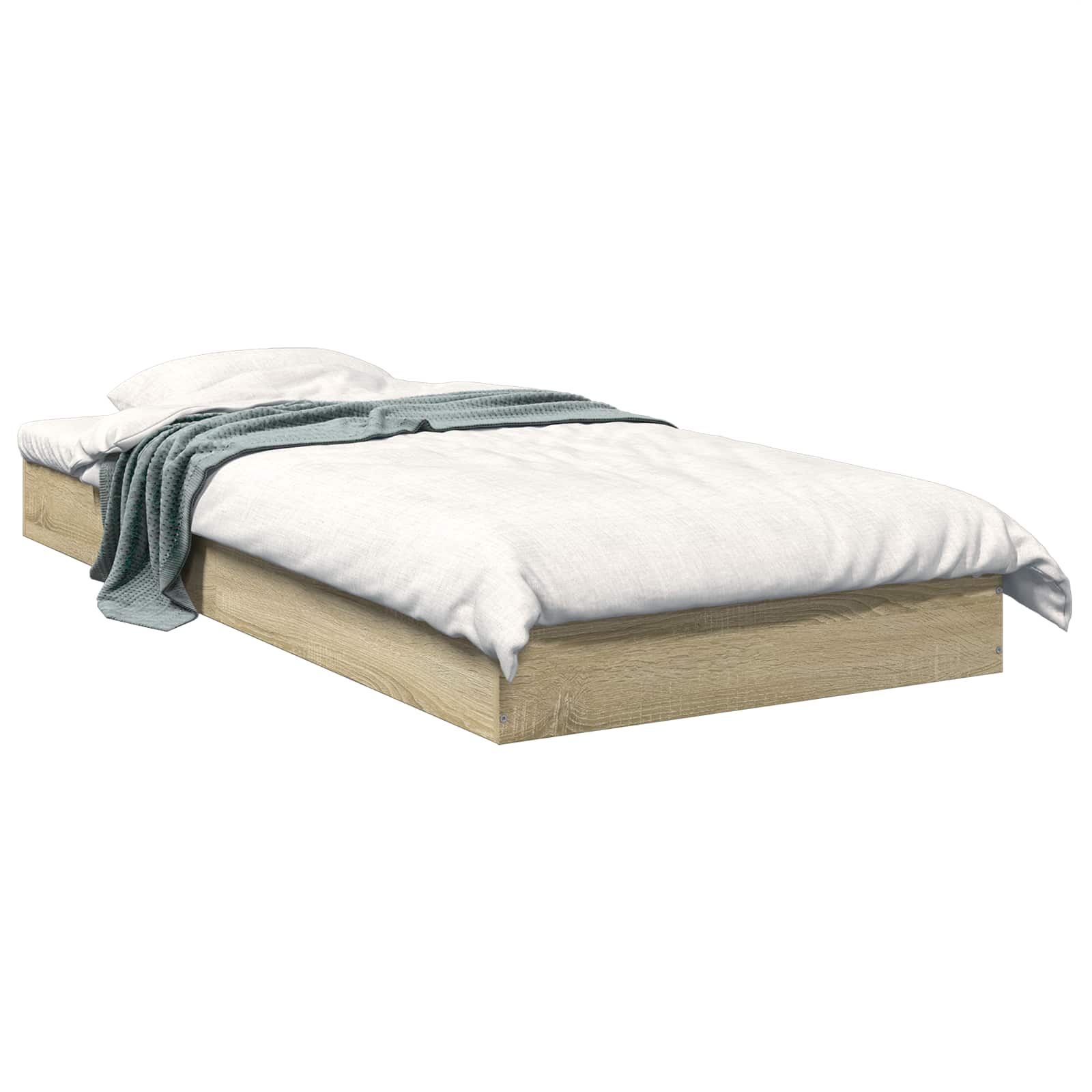 Okvir kreveta za pod Hrast sonoma 80 x 200 cm Konstruirano drvo