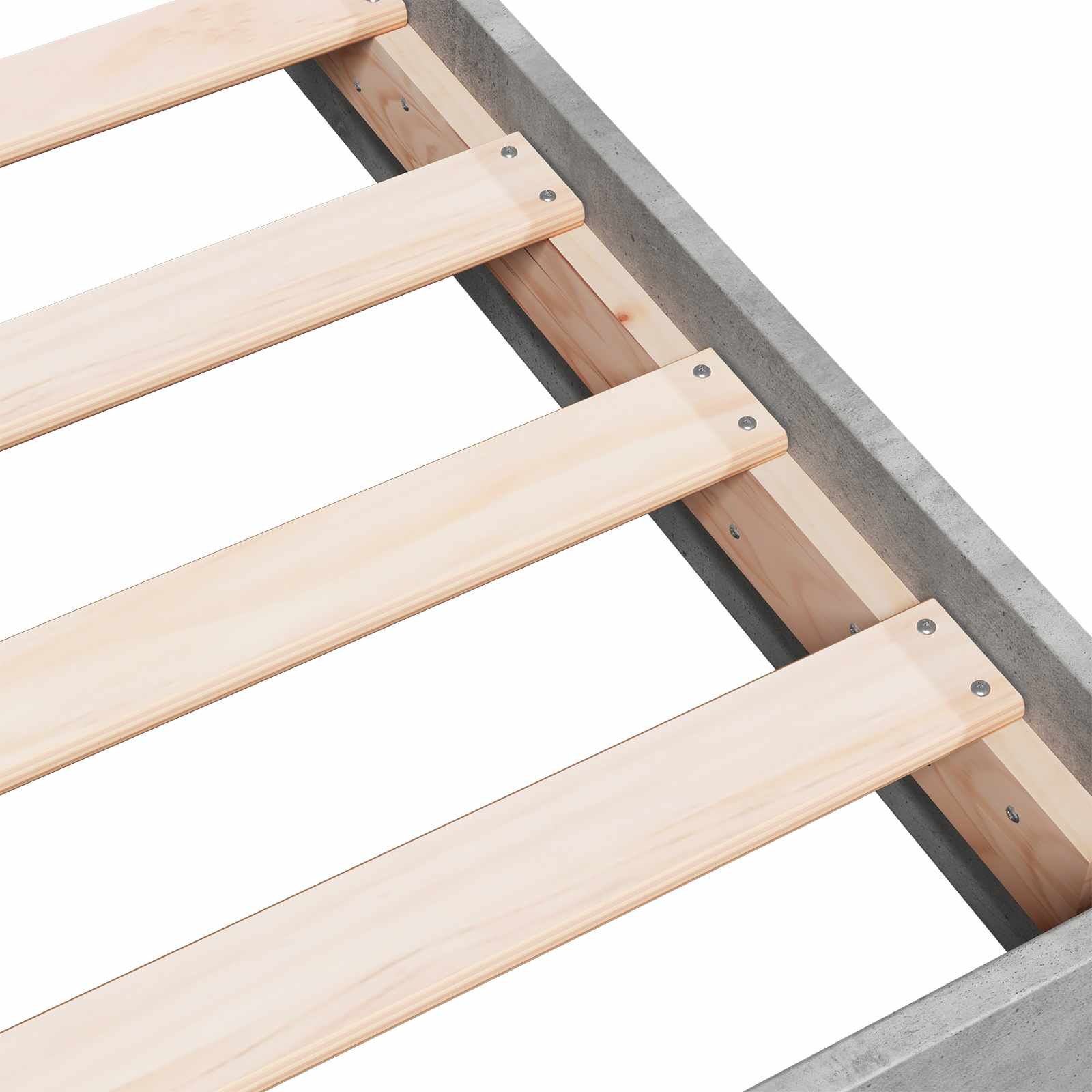Okvir kreveta za pod Betonska siva 80 x 200 cm