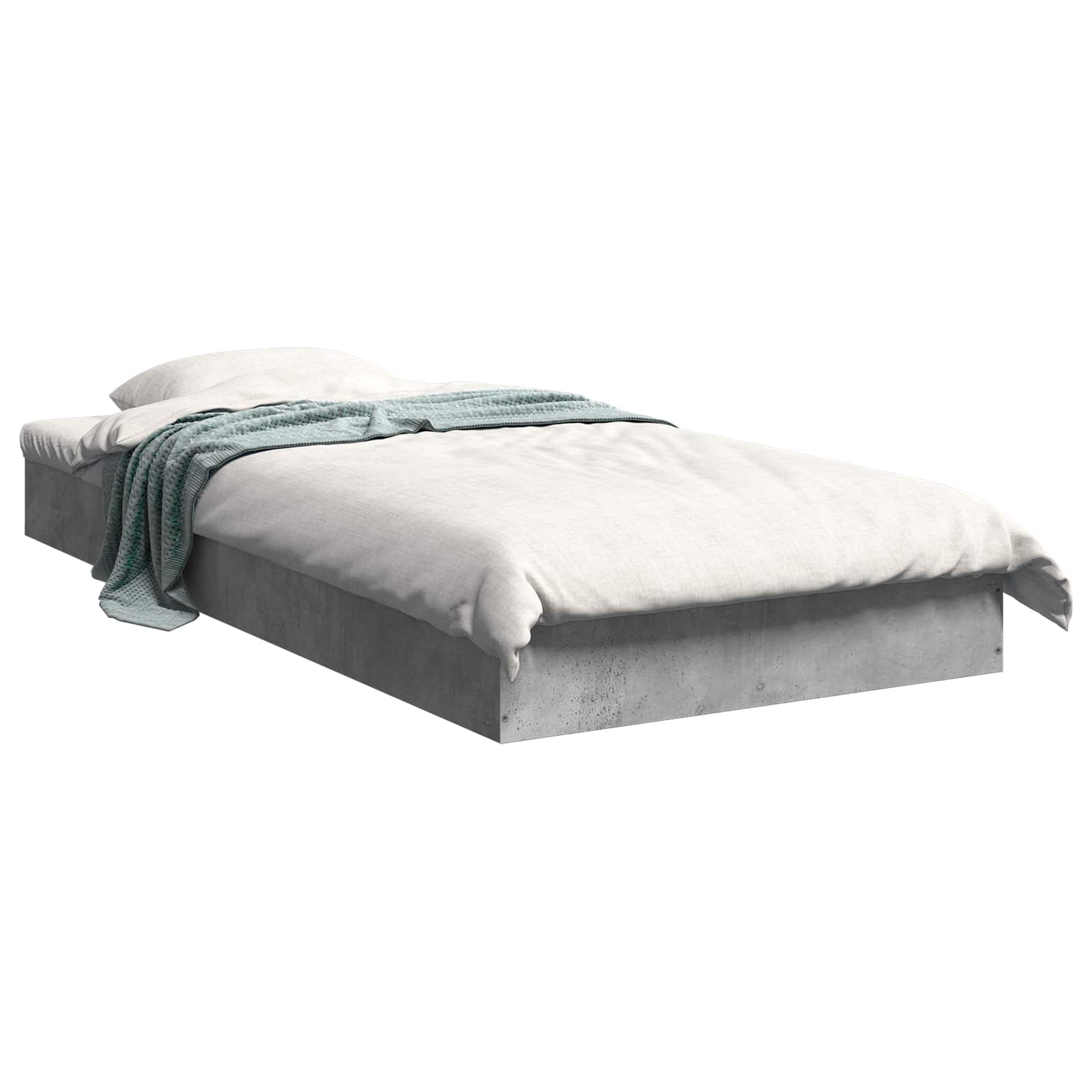 Okvir kreveta za pod Betonska siva 80 x 200 cm